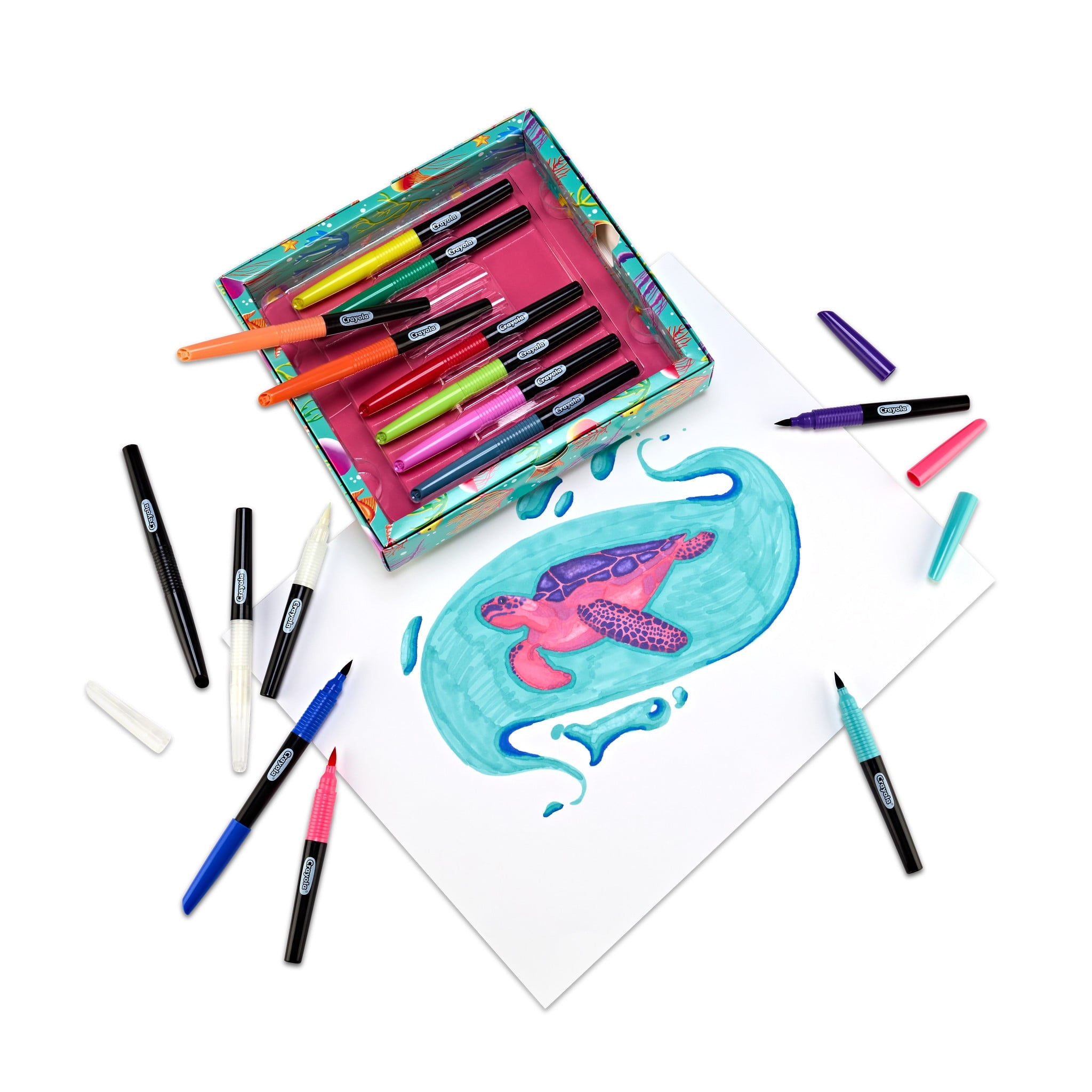 Crayola Blending Marker Set, 16 Count Markers, 2 Colorless Blenders, Adult Coloring Markers, Gifts for Teens & Adults