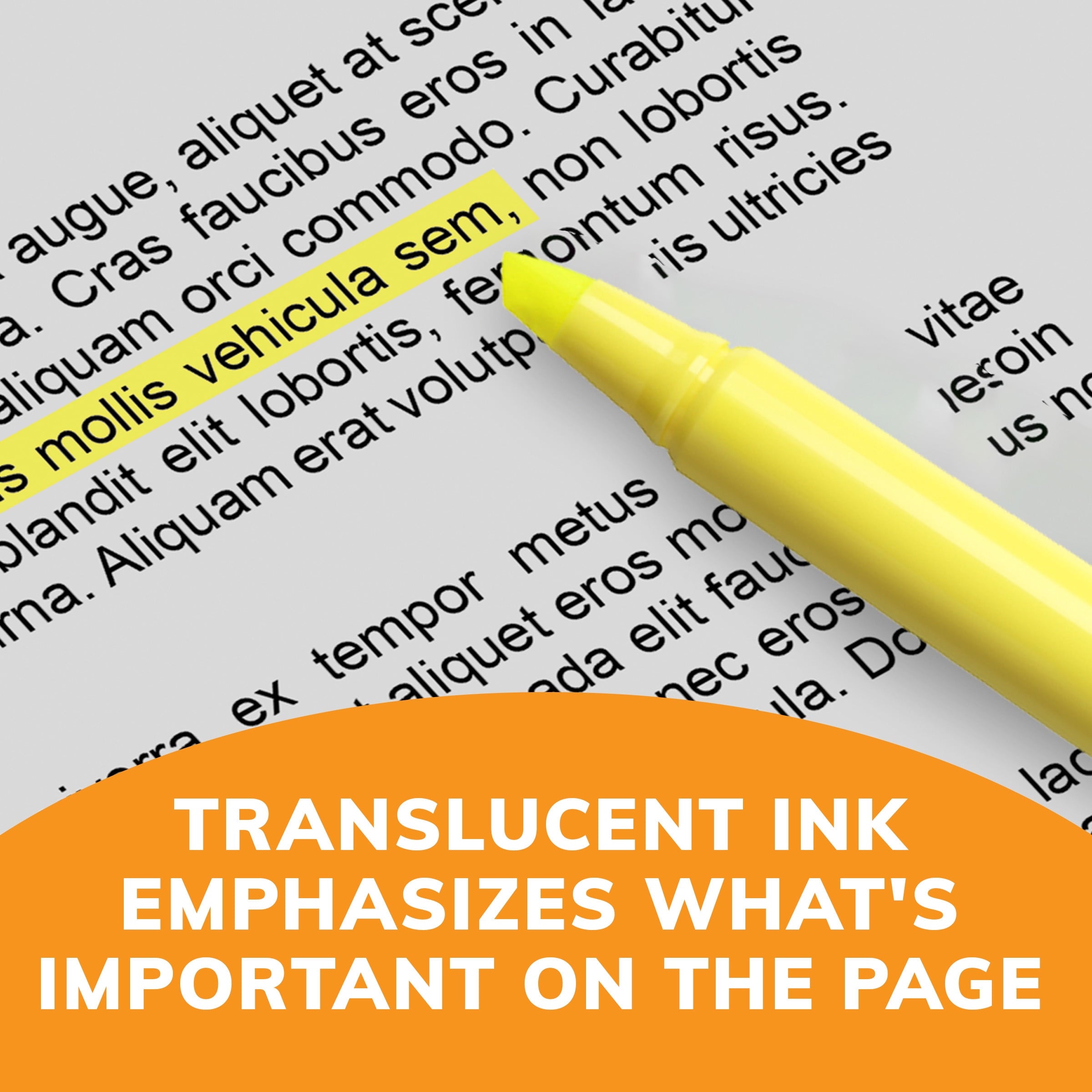 BIC Brite Liner Orange Highlighters, Chisel Tip, 12-Count Pack