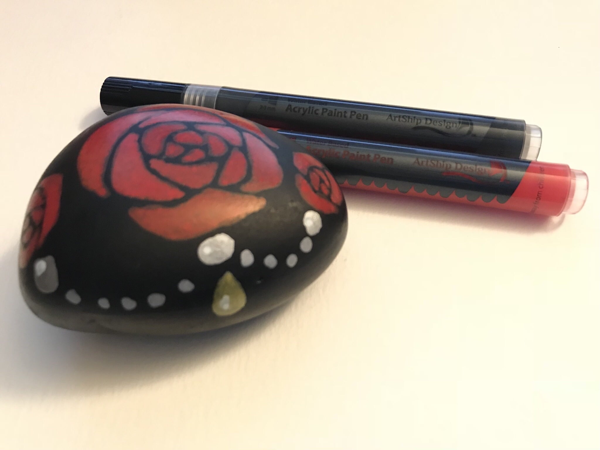 35 Premium Acrylic Paint Pens, Double Pack of Both Extra Fine & Medium Tip Paint Markers by ArtShip Design