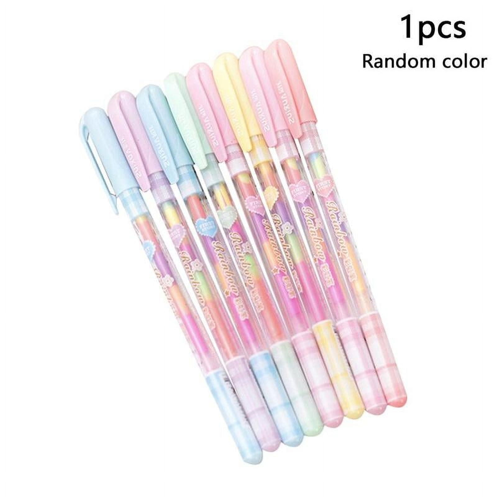 1pc Highlighter Pastels Colorful Ink Rainbow Color Color Gouache Pen Pens G M5V6 K6A7
