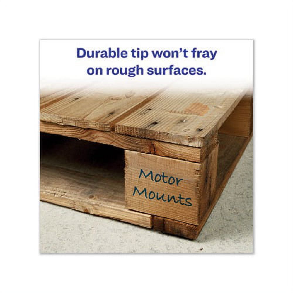 Avery Marks-A-Lot Regular Desk-Style Permanent Marker, Chisel Tip, Green, Dozen