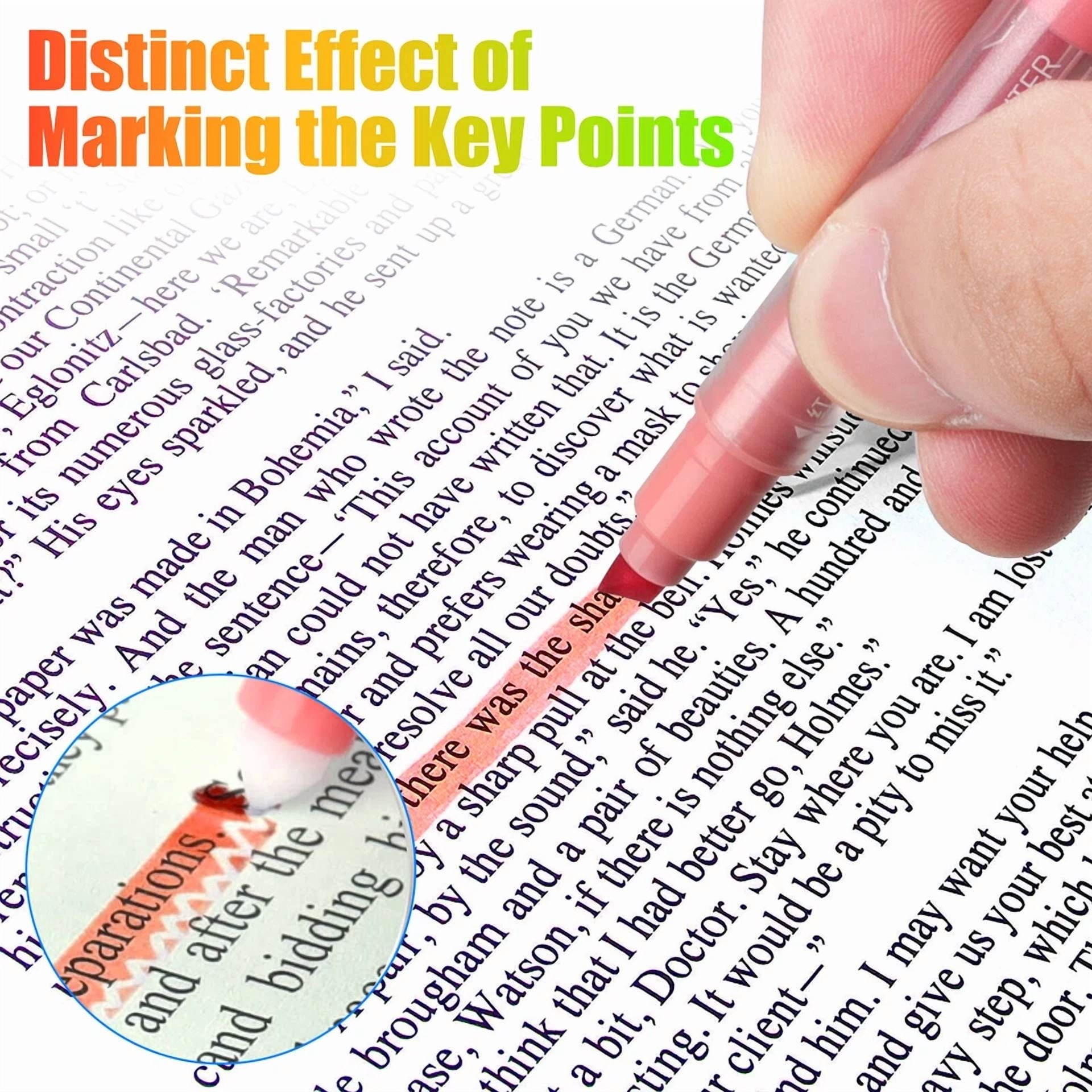 10Pcs Erasable Highlighters Multifunction Fluorescent Marker Pen For Whiteboard