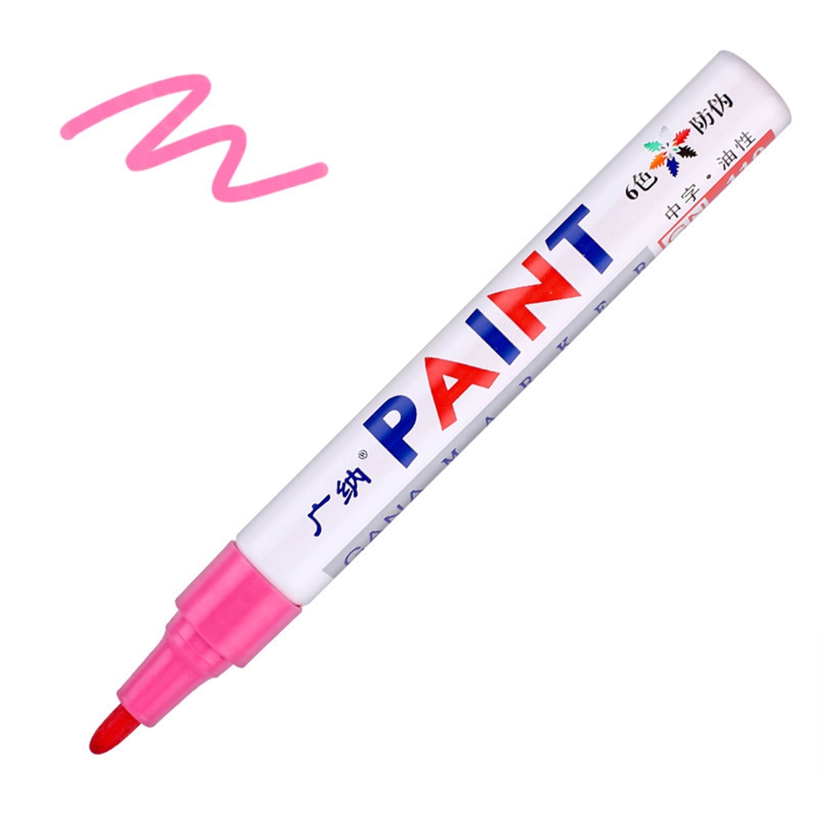 BNNG Paint Marker Pens - Permanent Oil Based Paint Markers, Medium Tip, Quick Dry and Waterproof Assorted Color Marker for Metal, Wood, Fabric, Plastic, Rock Painting, Stone, Mugs, Canvas, Glass