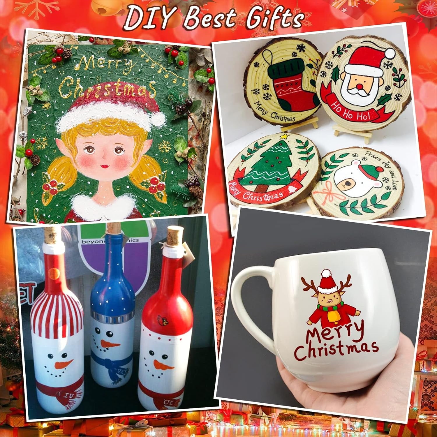 24 Colors Acrylic Paint Pens, Art Set Acrylic Paint Markers, Fabric Markers for Textile, Canvas, Rock, Glass, Wood, Paper, DIY, Extra Fine