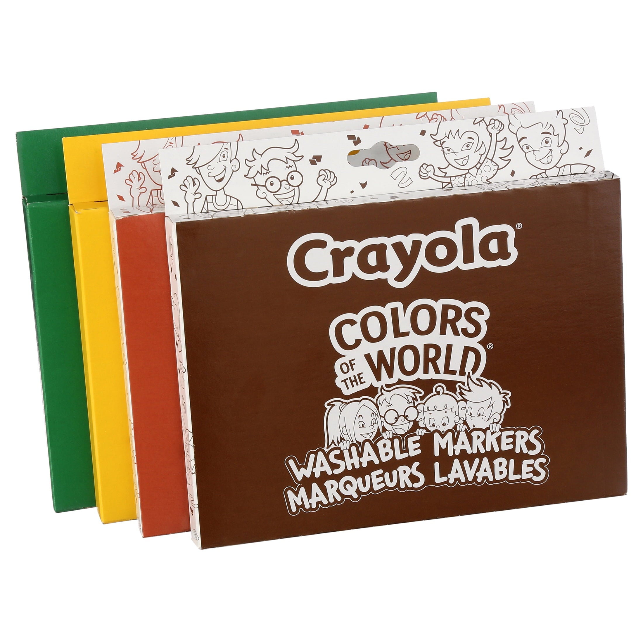 Crayola Broad Line Markers with Colors of The World, 64 Ct, Back to School Supplies, Child