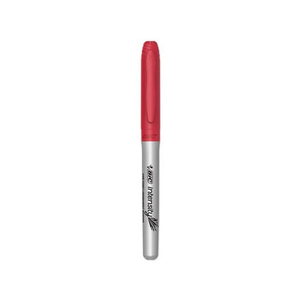 Bic Marking Fine Tip Permanent Marker Rambunctious Red Dozen GPM11RD