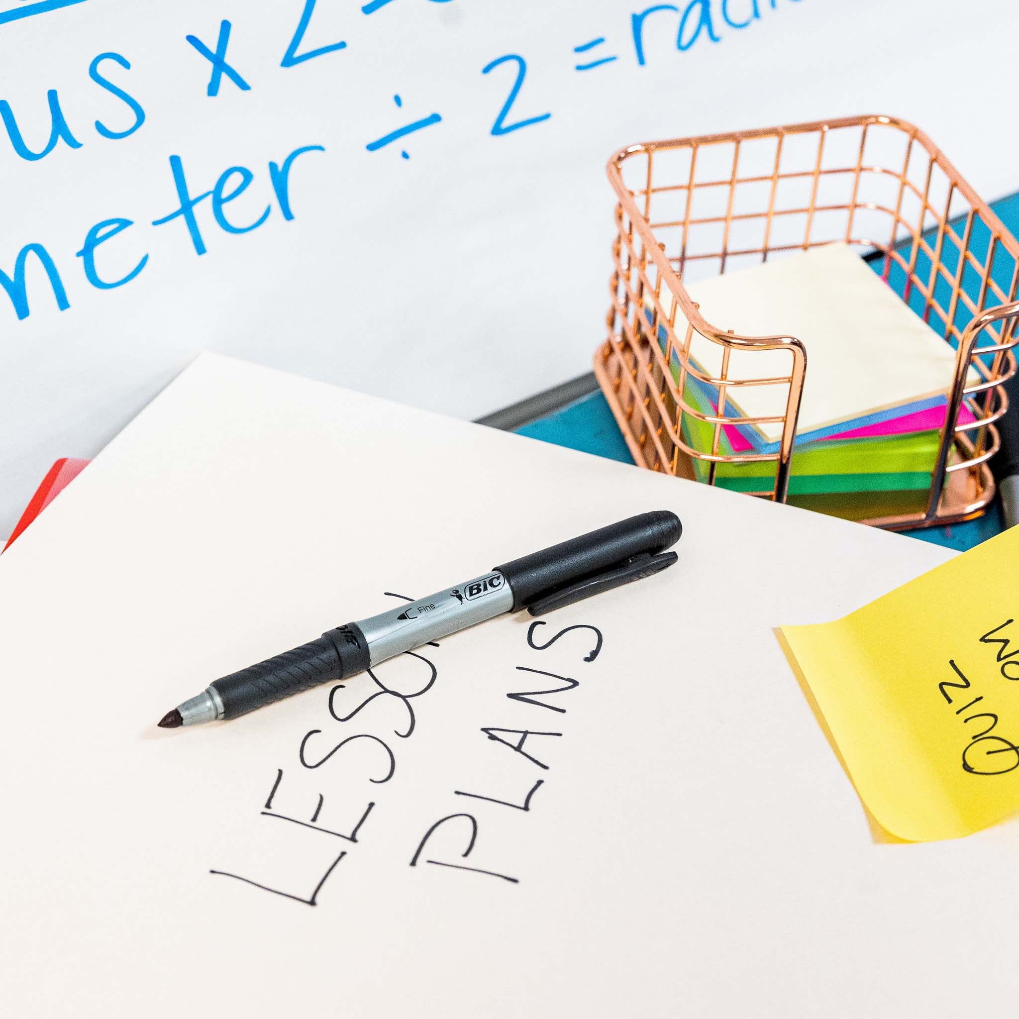 BIC Intensity Assorted Colors Fashion Permanent Markers, Fine Point, 12-Count Pack of Color Markers