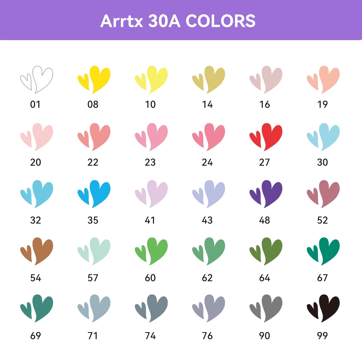 Arrtx 30 Colors Acrylic Paint Pens for Rock Painting, Extra Brush Tip, Water Based Paint Markers for Stone, Craft DIY, Easter Egg, Wood, Glass and More