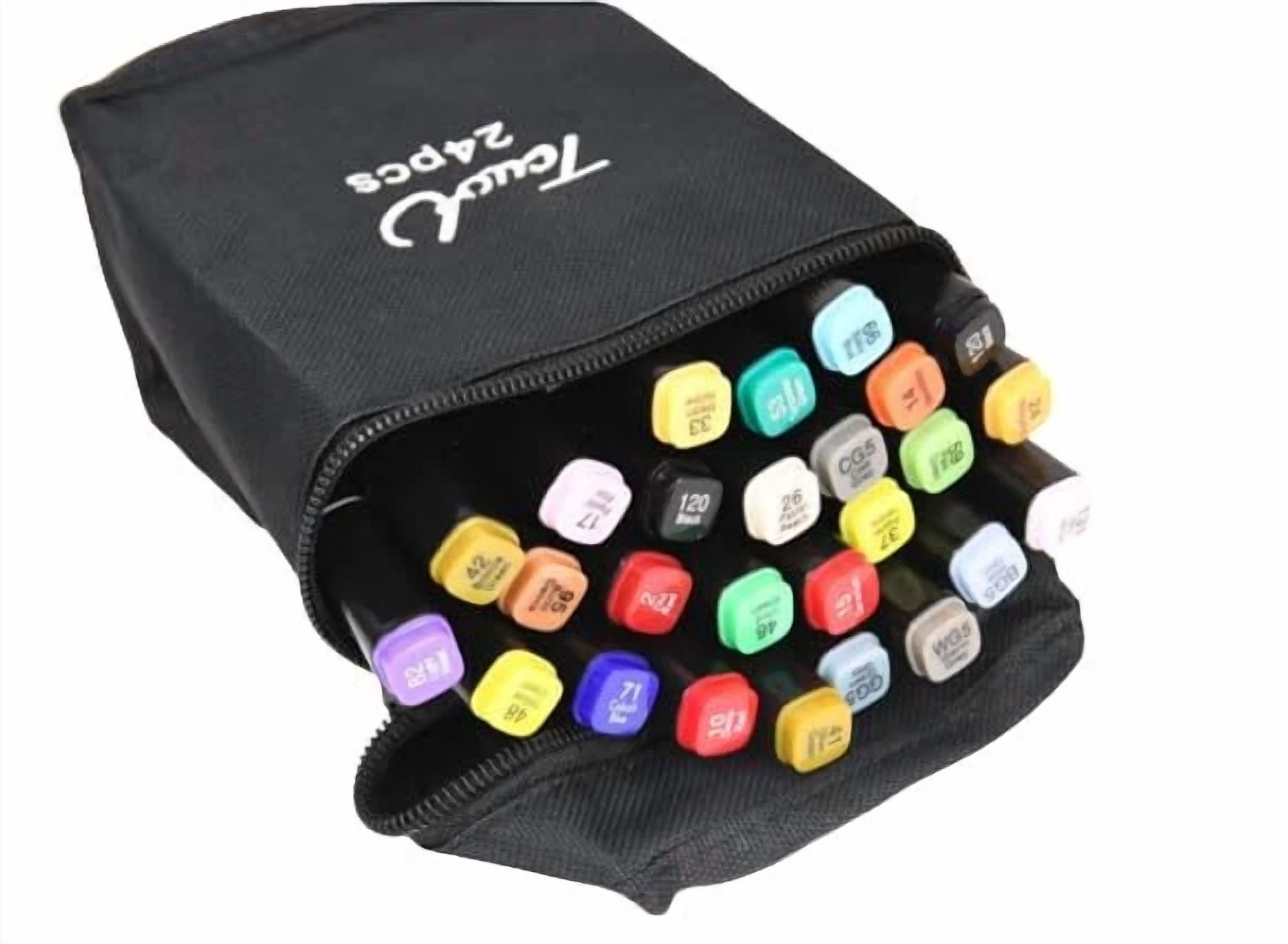 24 Premium Dual-Tip Fabric Markers -Permanent For Clothes, Shoes, Etc
