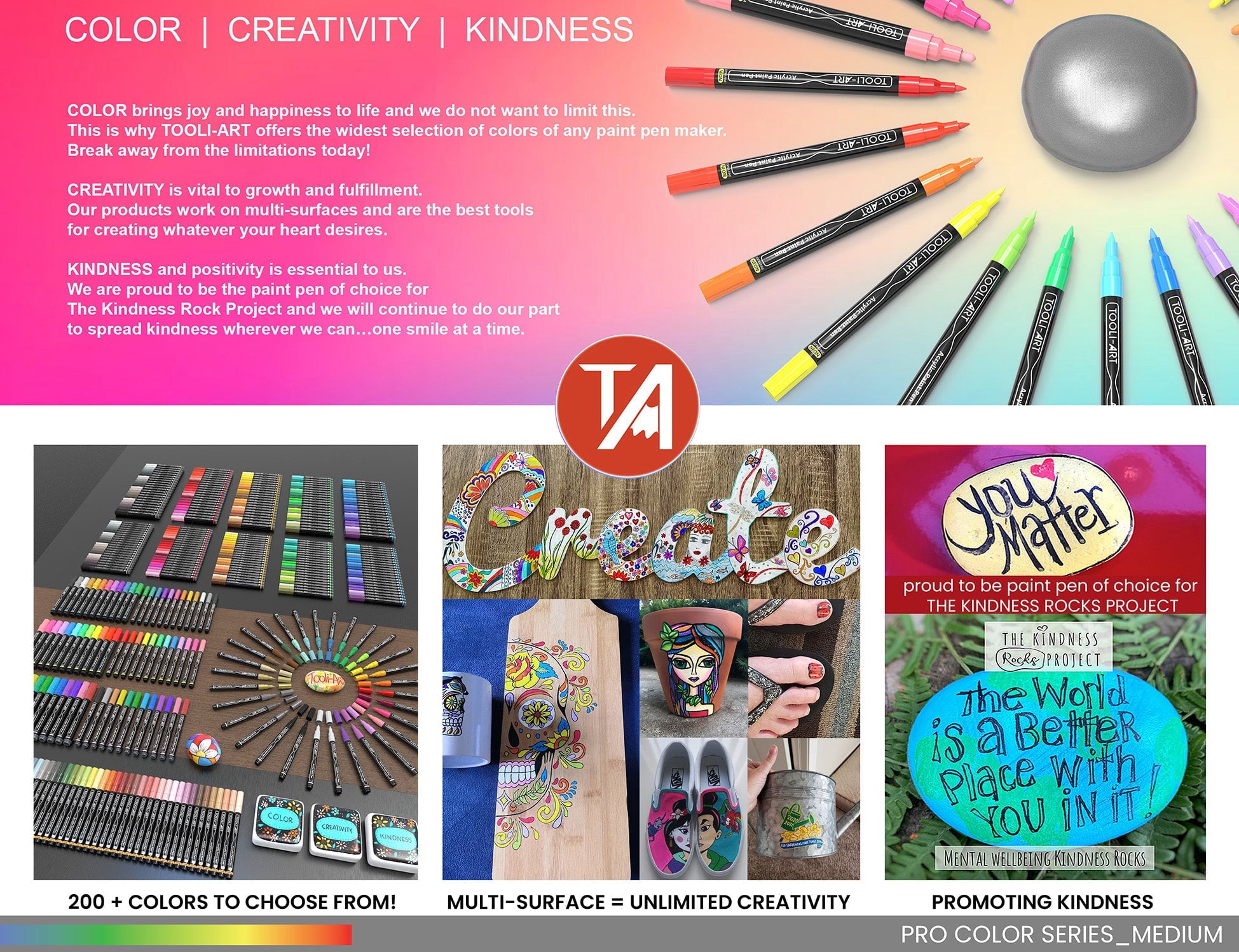 22 Acrylic Paint Pens (GRAYS) Pro Color Series Set 3mm Medium