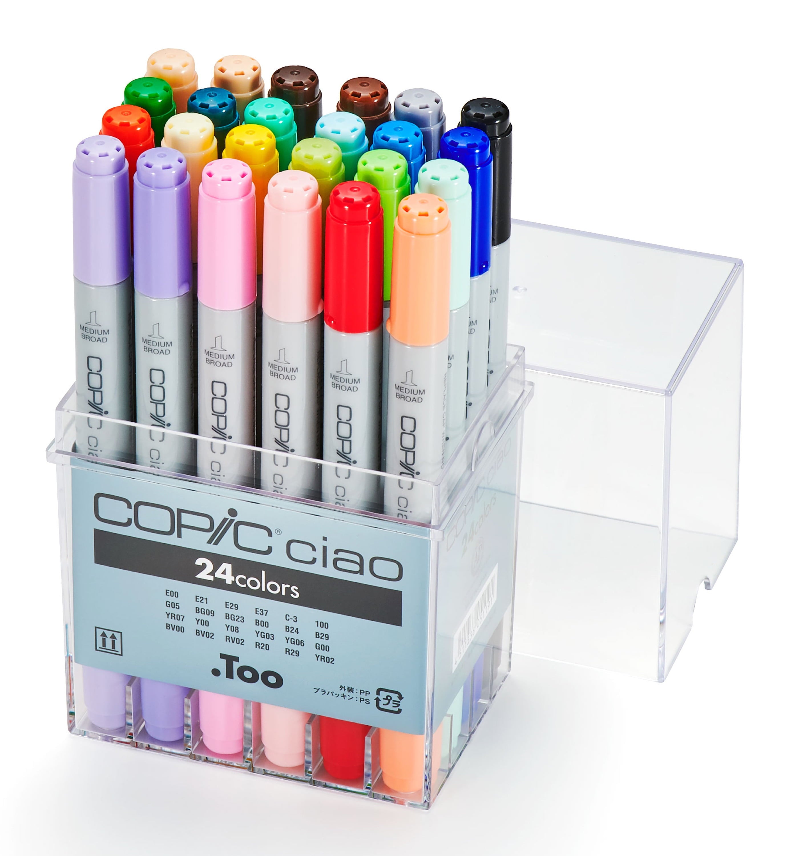 Copic Ciao Marker Set, 24-Colors, Basic