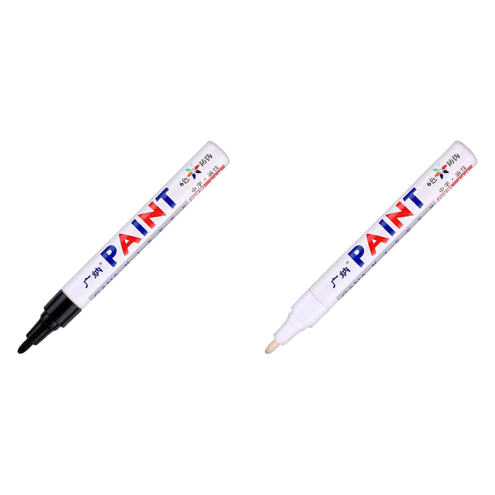 BNNG Paint Marker Pens - Permanent Oil Based Paint Markers, Medium Tip, Quick Dry and Waterproof Assorted Color Marker for Metal, Wood, Fabric, Plastic, Rock Painting, Stone, Mugs, Canvas, Glass