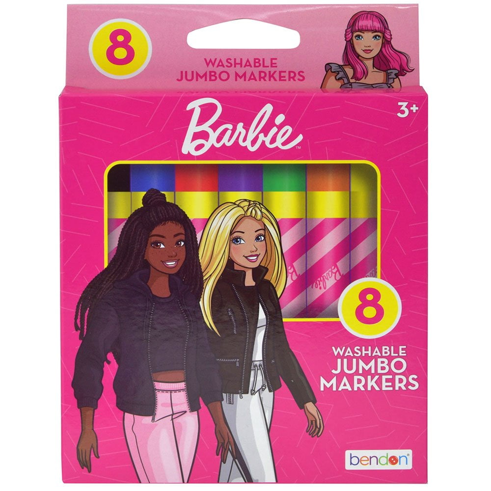 Barbie 8-count Jumbo Markers