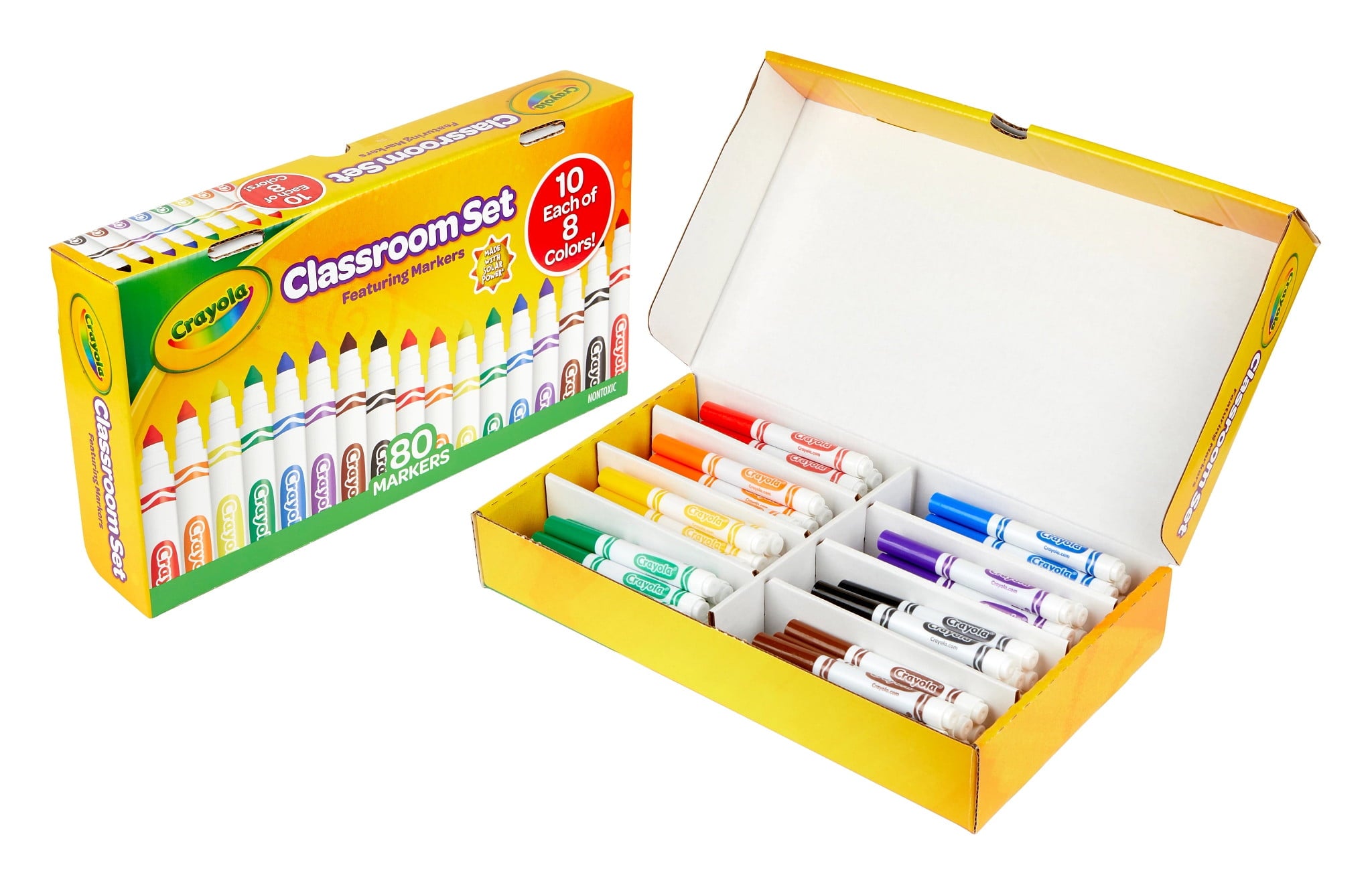 Crayola Classroom Set Broad Line Art Markers, 80 Ct, Teacher Appreciation Week Gifts, Teacher Supplies