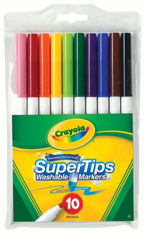 Crayola Super Tips Washable Markers Set Of 10