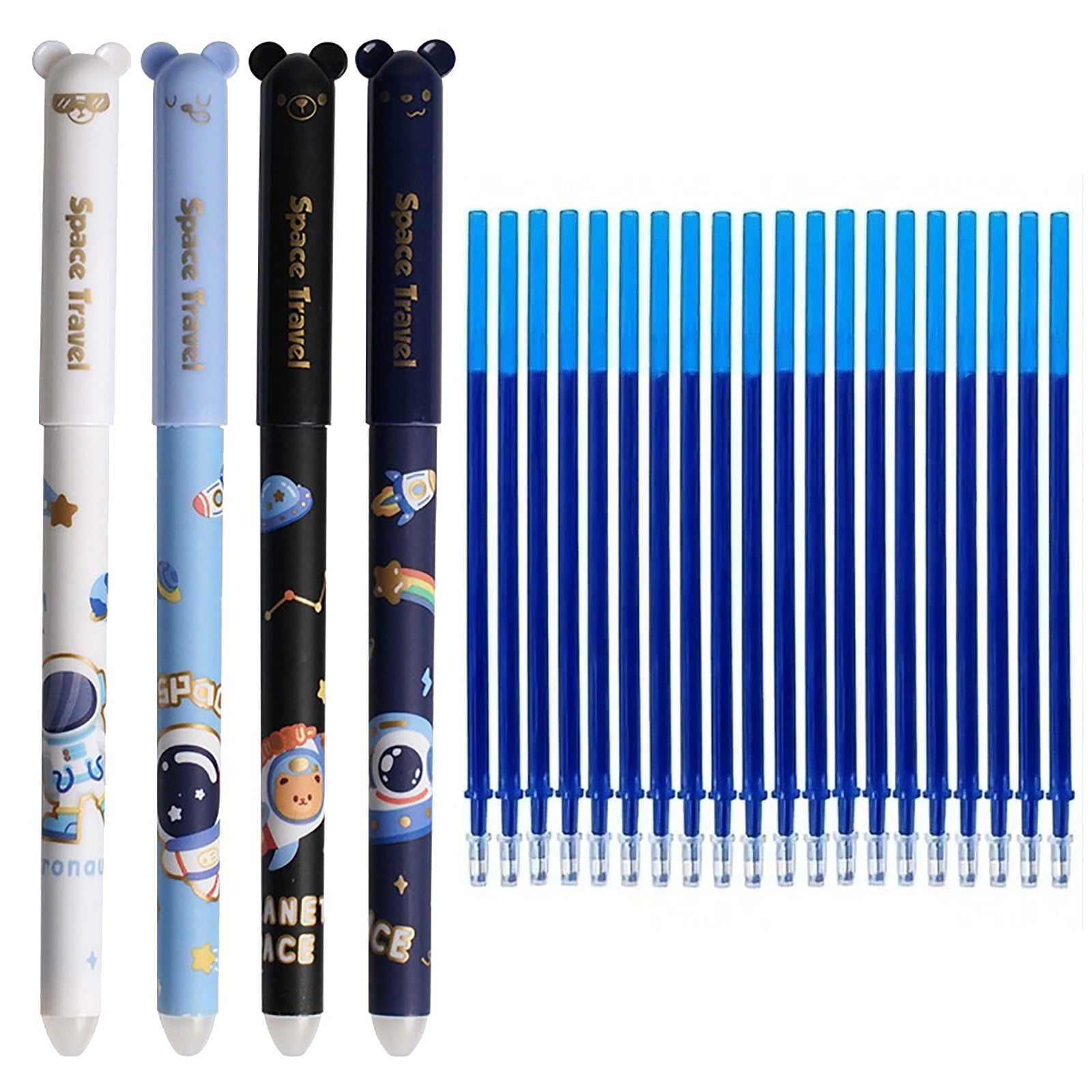 12-Pack Ballpoint Pens Red, Black & Blue Ink (1ml)Tri-Color Ballpoint Pens Set Multi-Color Pens,Smooth Writing Point Pens Convenient Multi-Color Pens Journaling Fine Point Pens for Home(Clear)