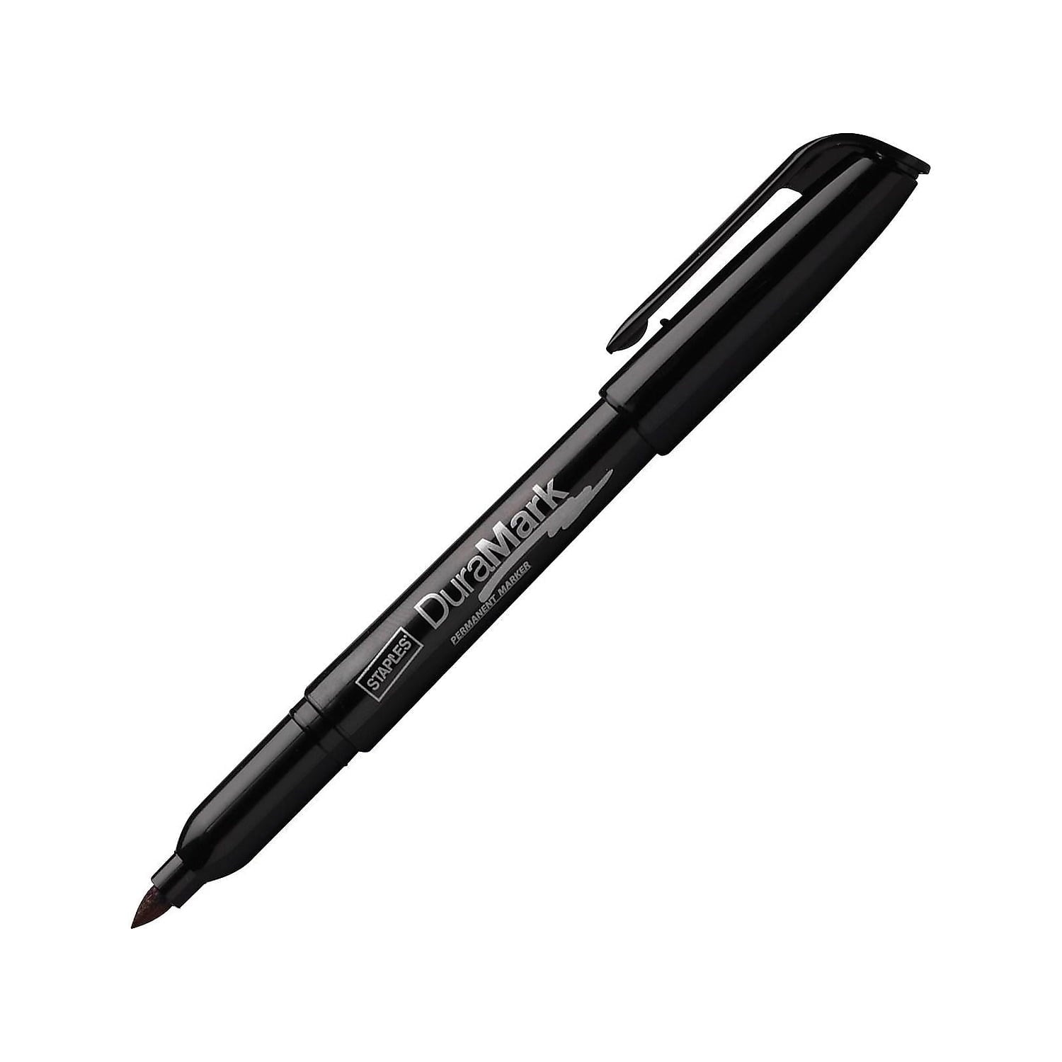 Staples DuraMark Permanent Markers Fine Point Black 12/Pack (20468-CC) 910000