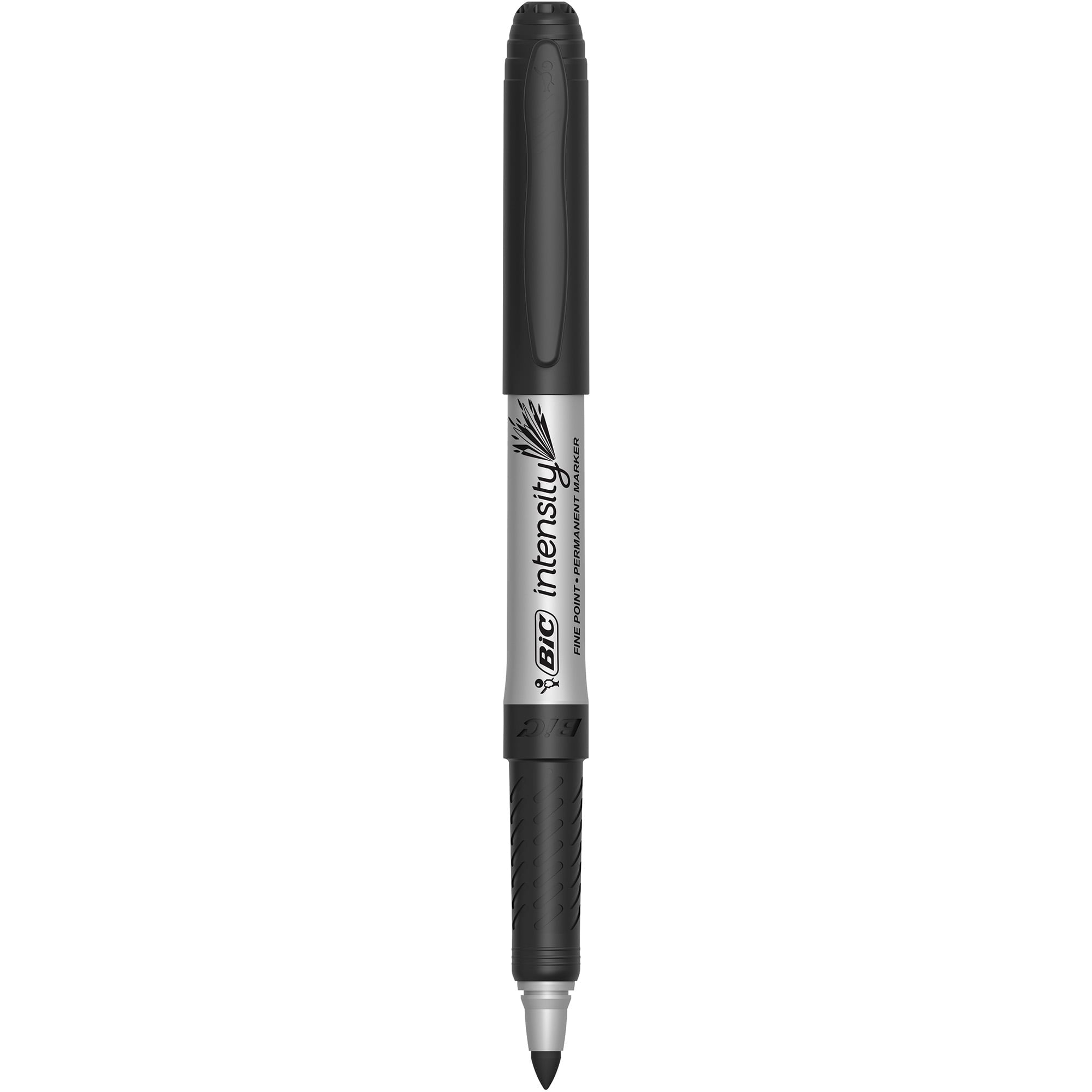 BIC Intensity Permanent Markers, Fine Point, Black, 24-Count