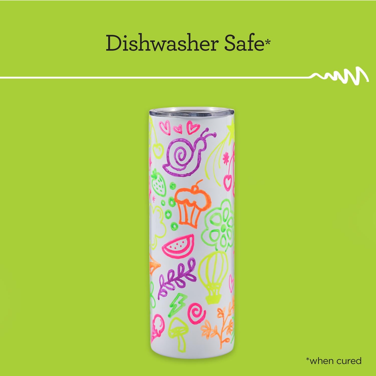 Apple Barrel Multi-Surface Medium Tip Paint Pens Set, Neon, 5 pc