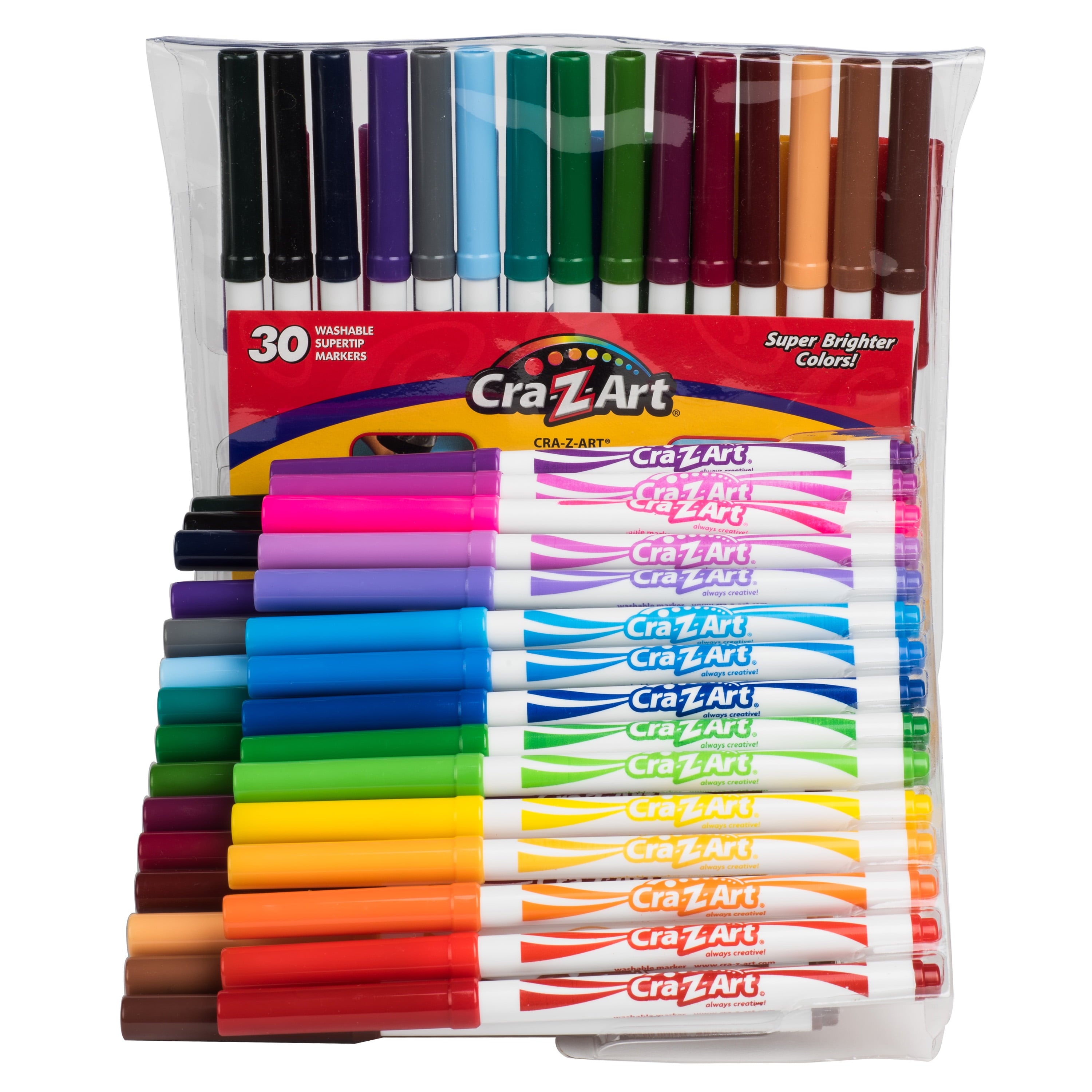 Cra-Z-Art Washable Super Tip Markers, 30 Count