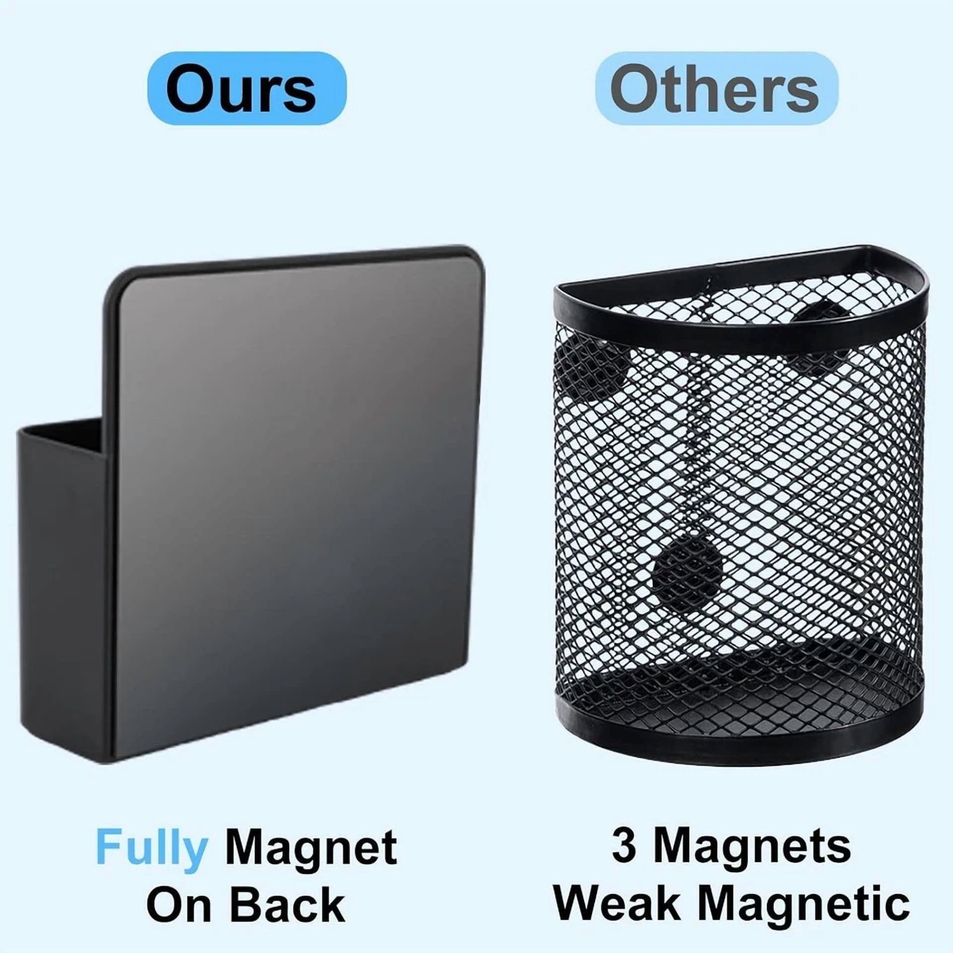 2 Pack Magnetic Dry Erase Marker Holder With Generous Compartments