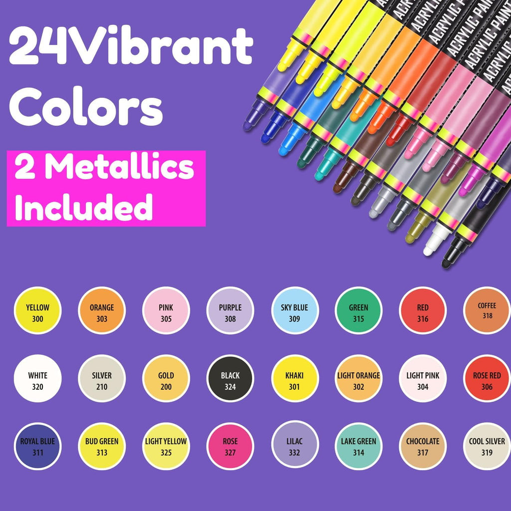 Chalky Crown Acrylic Markers 24 Pack