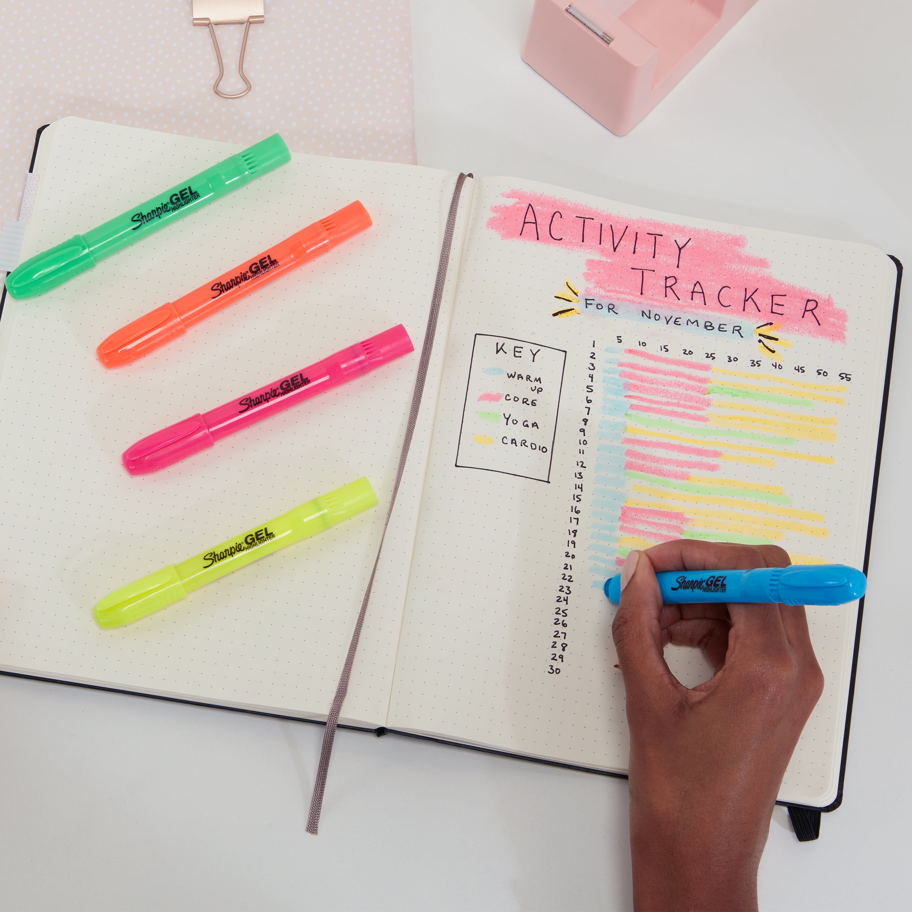 (3 pack) Sharpie Gel Highlighters, Bullet Tip, Fluorescent Yellow, 2 Count