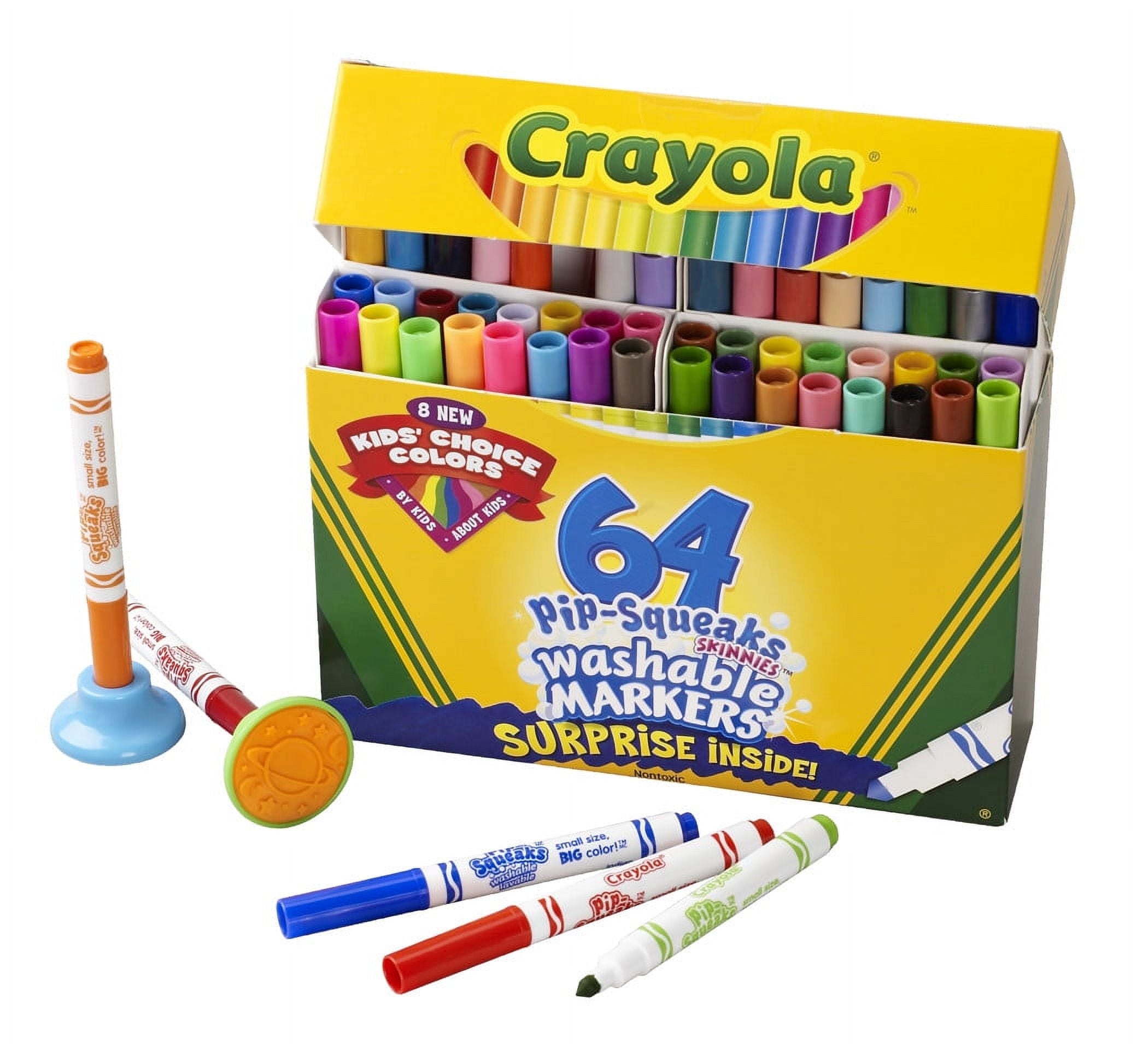 Crayola Pip-Squeaks Skinnies Set, 64-Colors