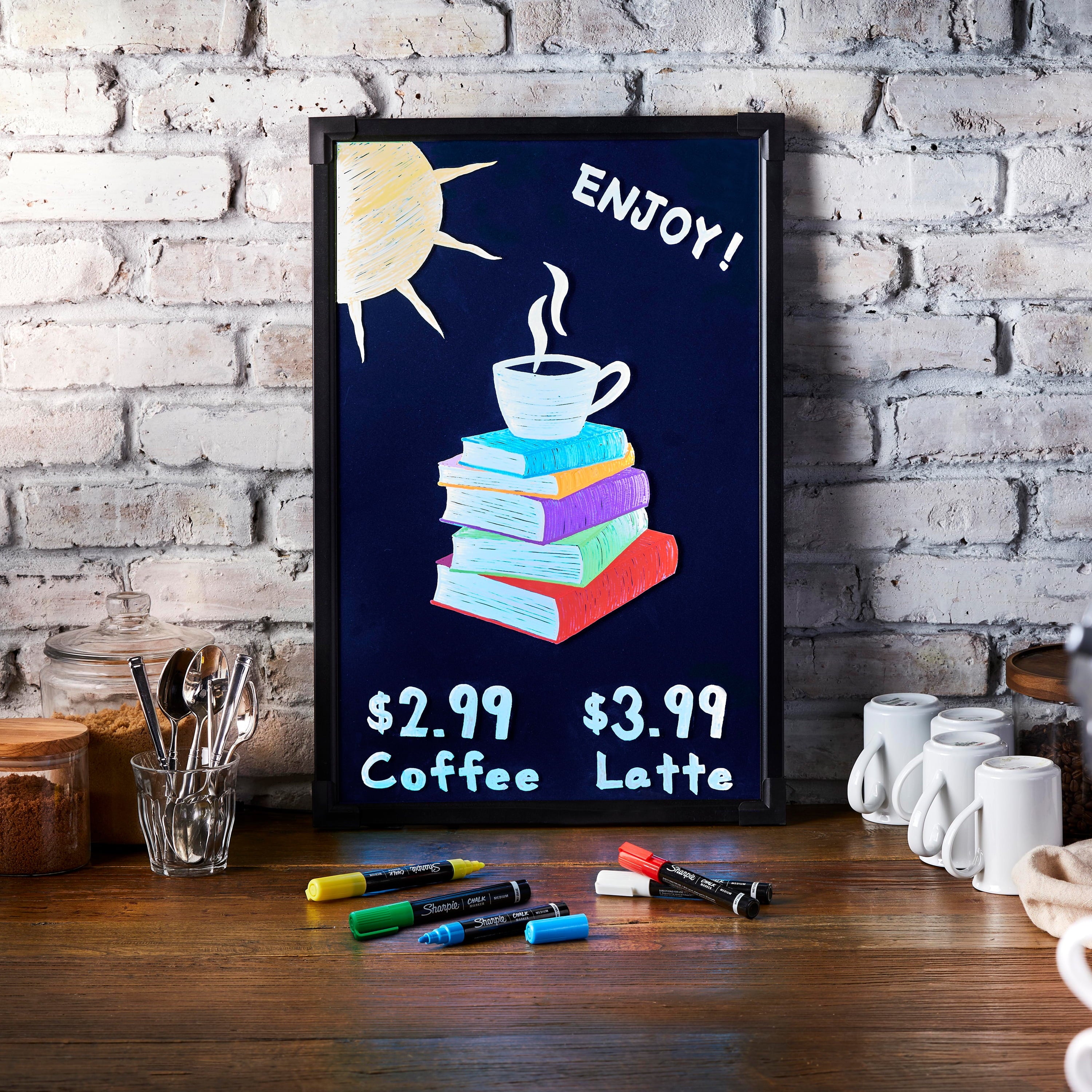 Sharpie Chalk Marker Set, 3-Color Primary Set