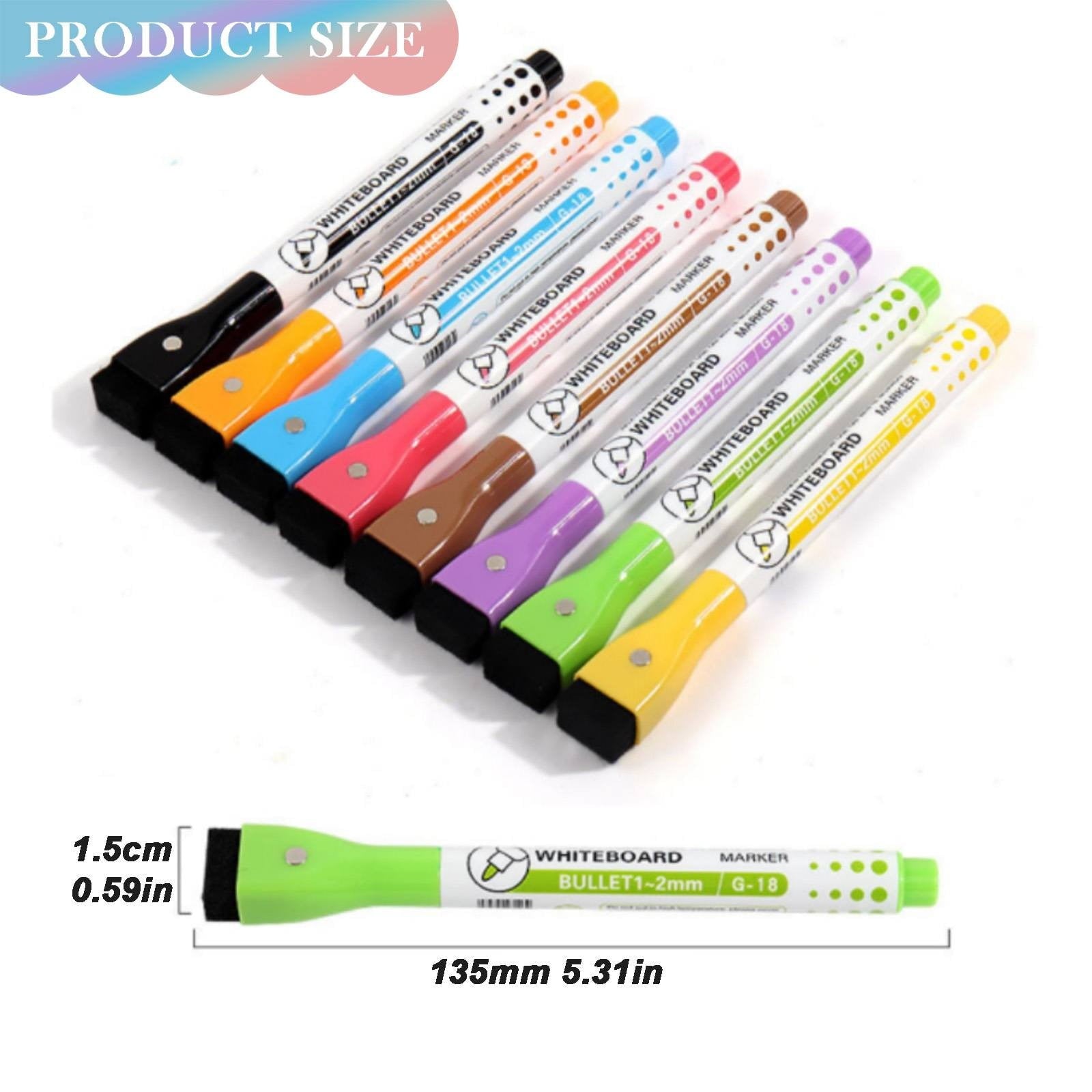 HomiTools White Board Marker Double Whiteboard Marker Friendly Material for Study Meeting Doodling Planning Brown Vibrant Whiteboard Marker Dry-Erase Pen with Color Options Brown