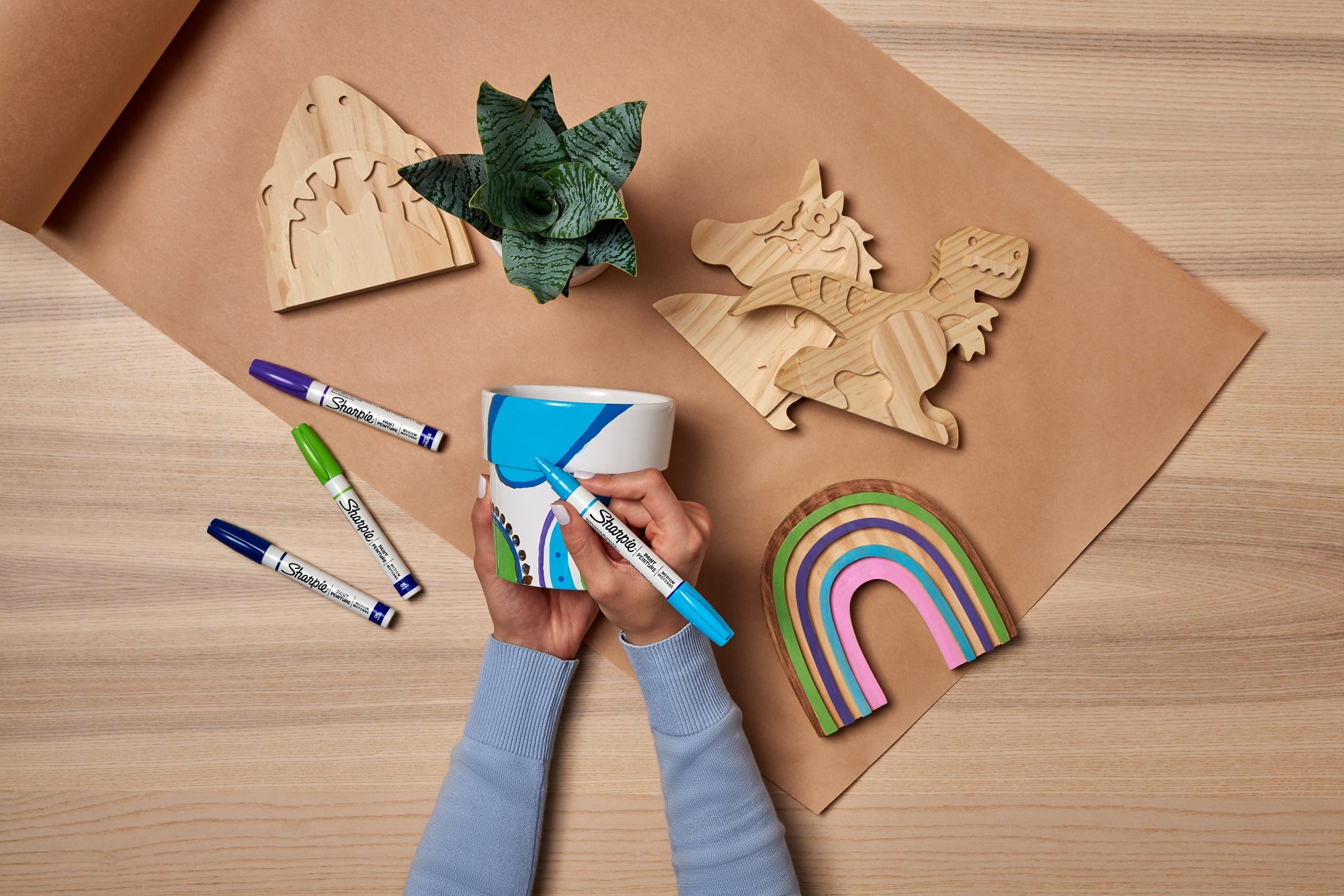 Sharpie Paint Permanent Marker, Fine Point, Black