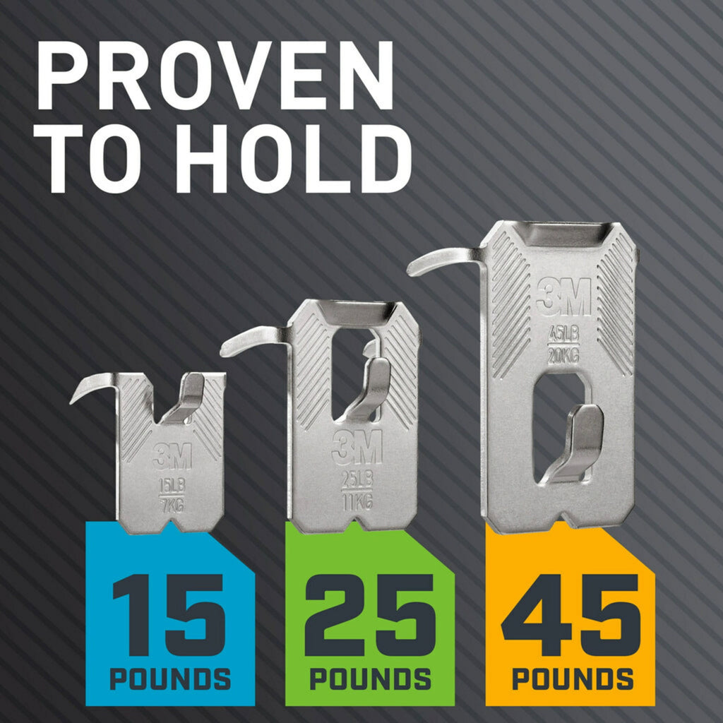 3M CLAW Drywall Picture Hanger Kit, Variety Pack with Spot Markers, Holds Up To 45 lbs