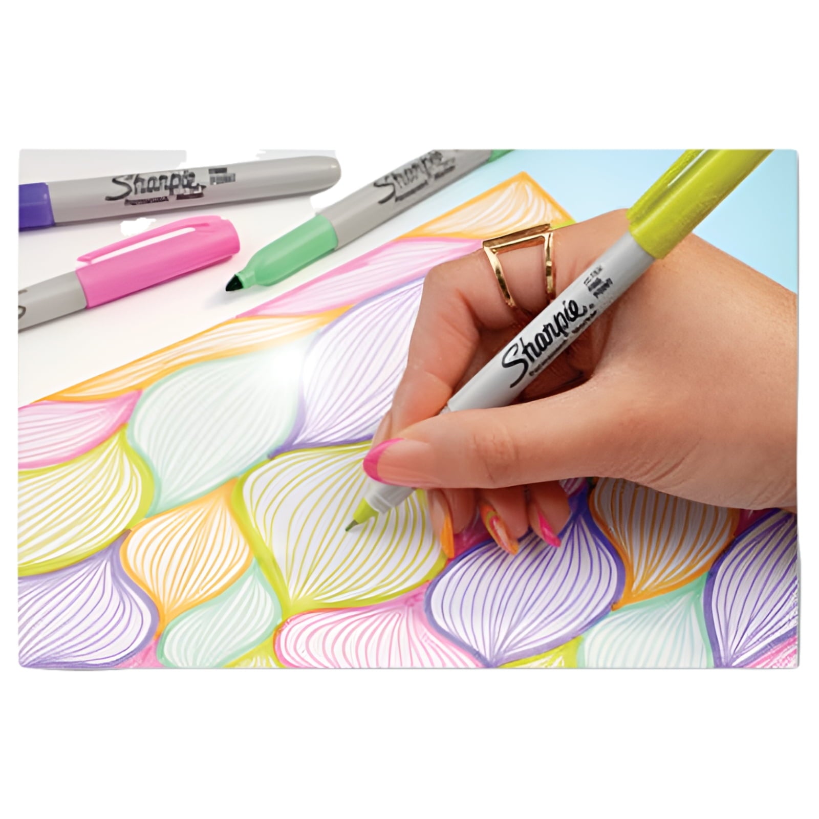 Sharpie Ultra Fine Tip Permanent Marker Glam Pop Assortment 24/Pack 1949558