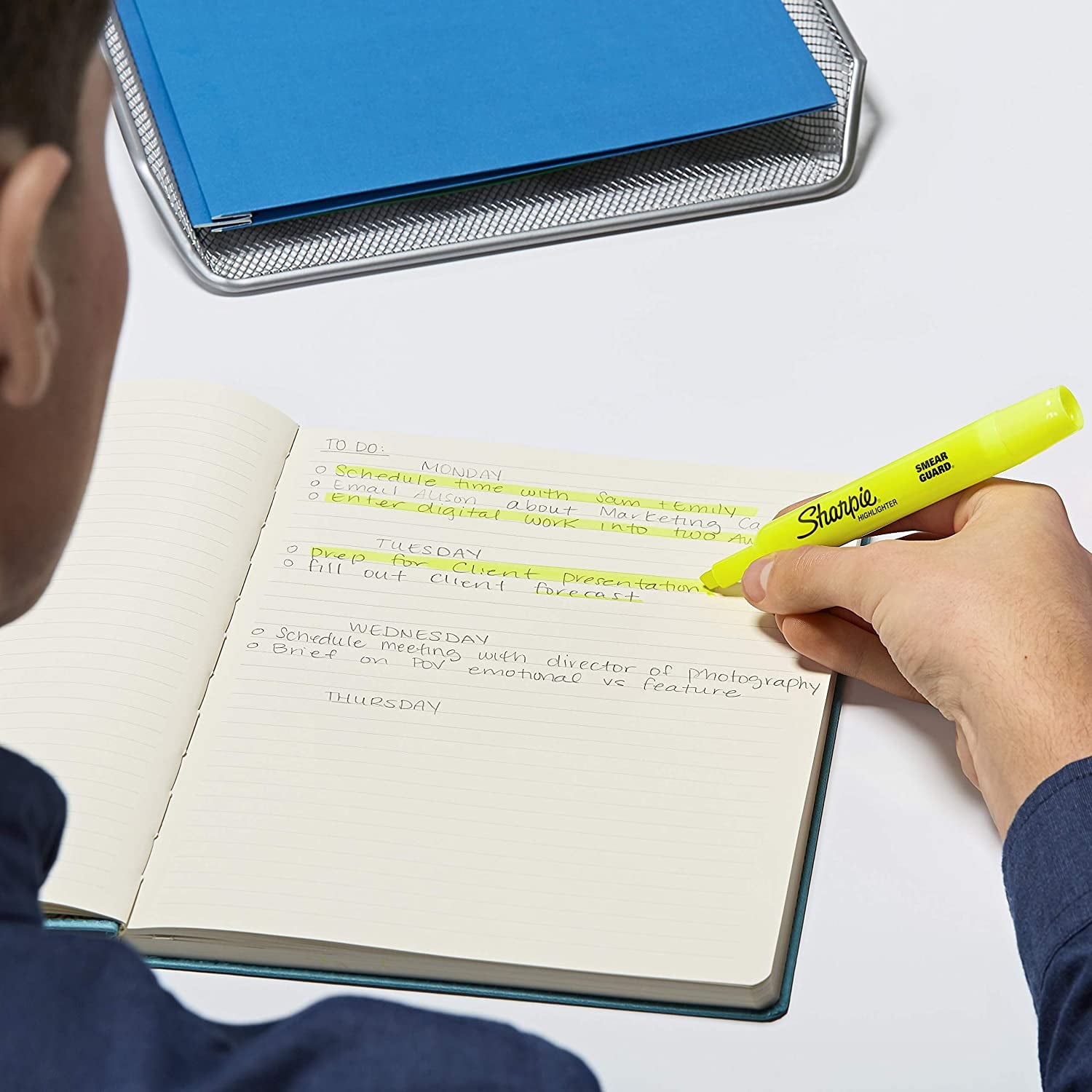 Sharpie 25162PP Accent Tank-Style Highlighter Fluorescent Yellow 2-Pack