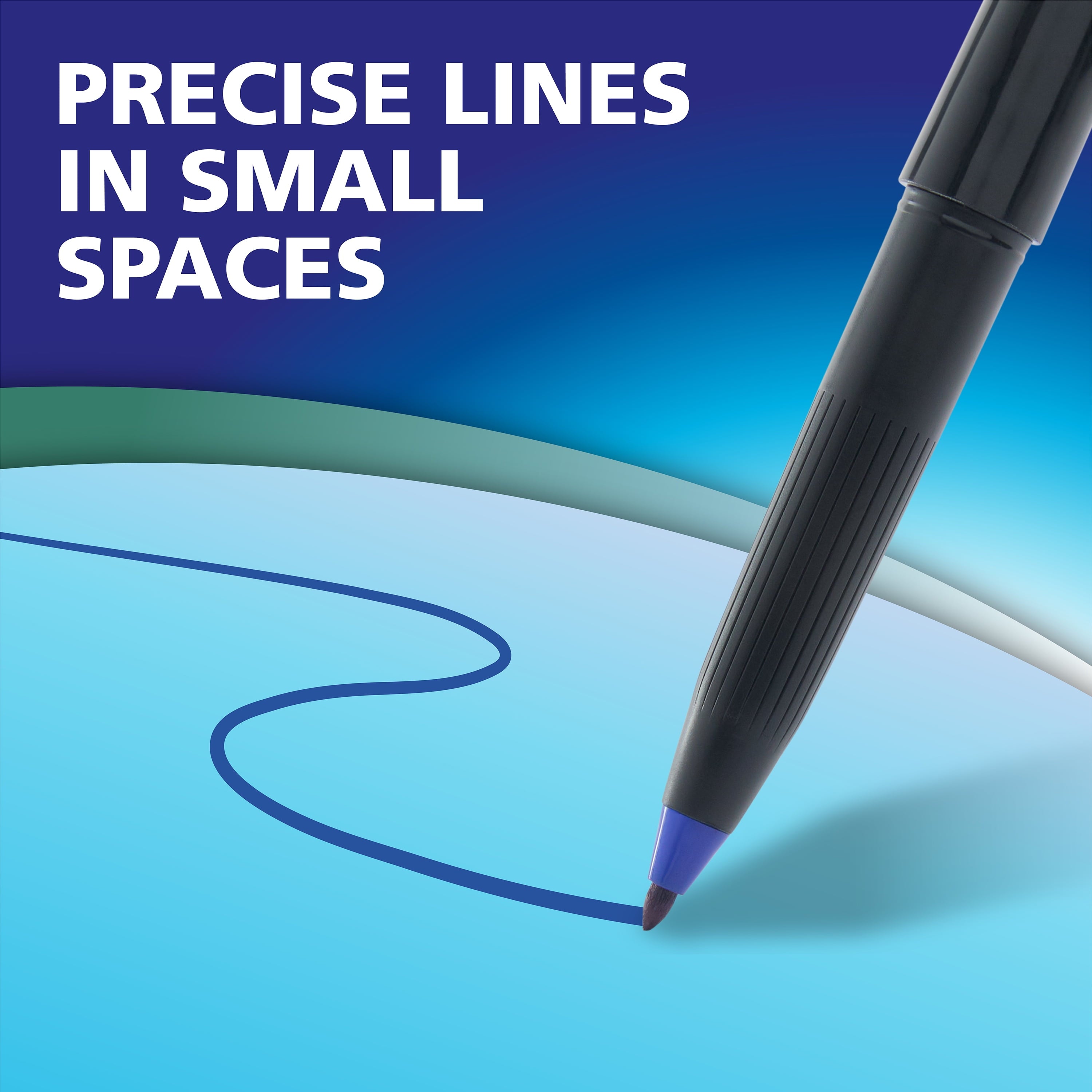 Expo Wet Erase Markers, Semi-Permanent Markers, Assorted, Ultra Fine Tip, 8 Count