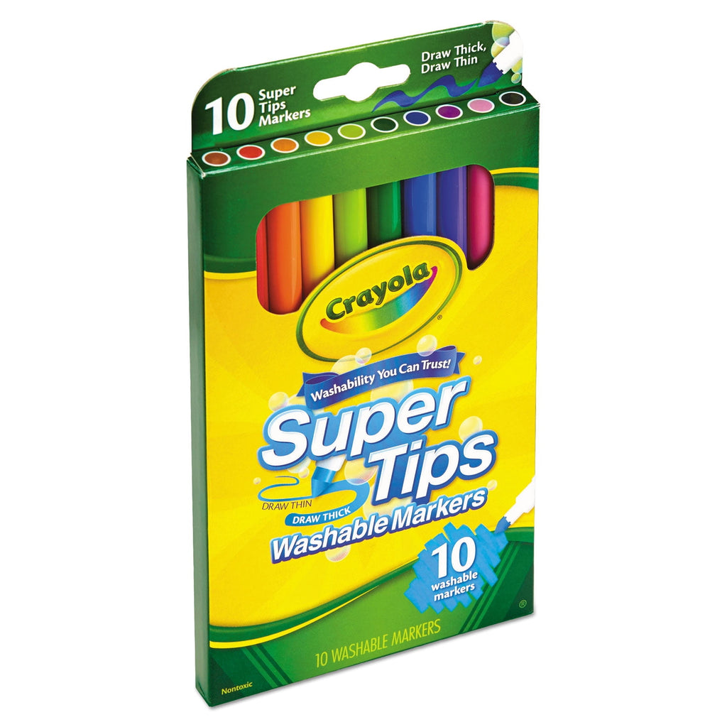 Crayola Super Tips Washable Markers Set Of 10