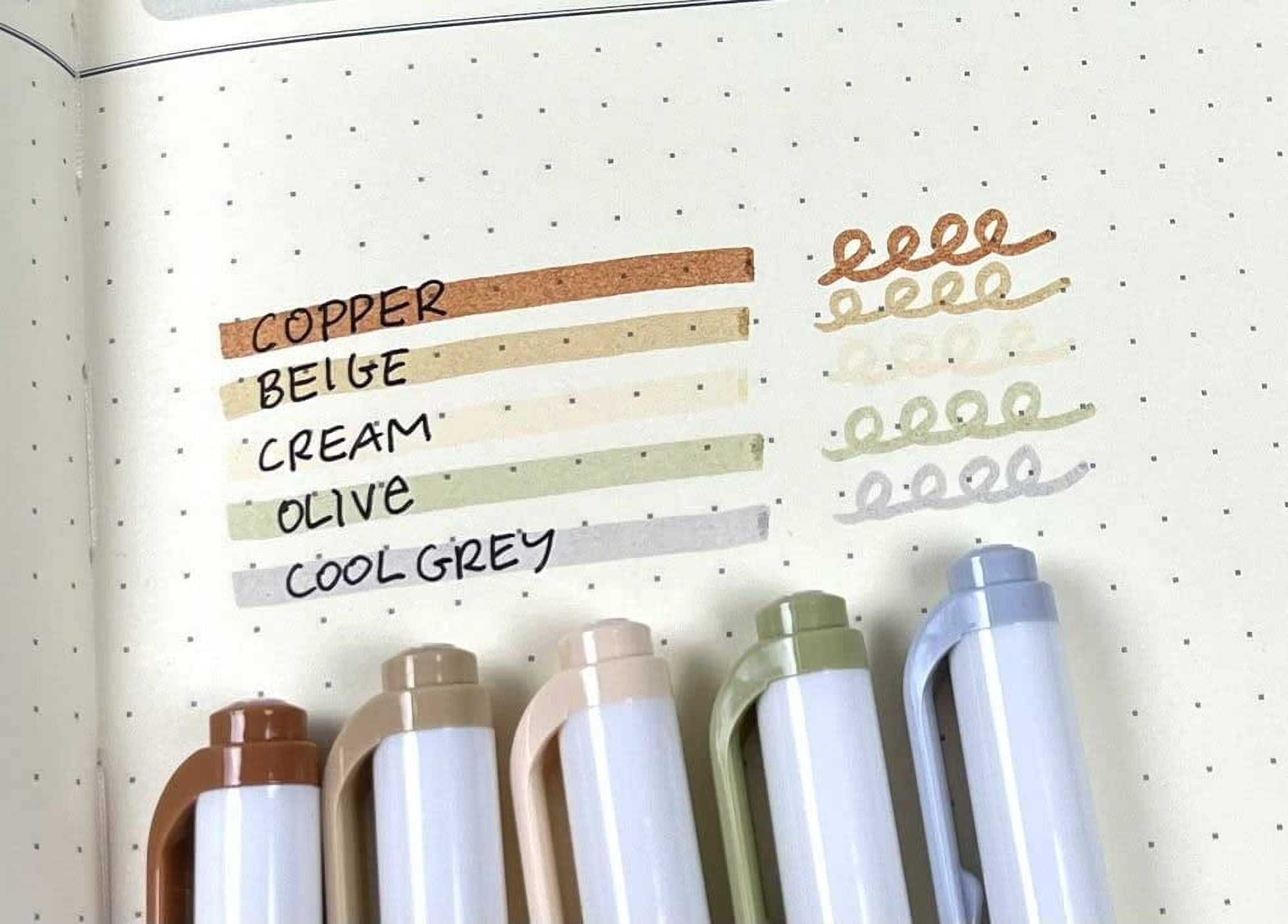 Zebra Pen Mildliner Double-Ended Creative Highlighter Set, Neutral Palette 10-Pack