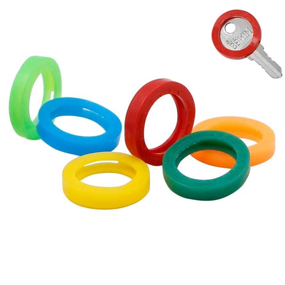 36 Key Caps Top Covers Tag Id Markers Keyring Soft Topper Rubber Assorted Colors