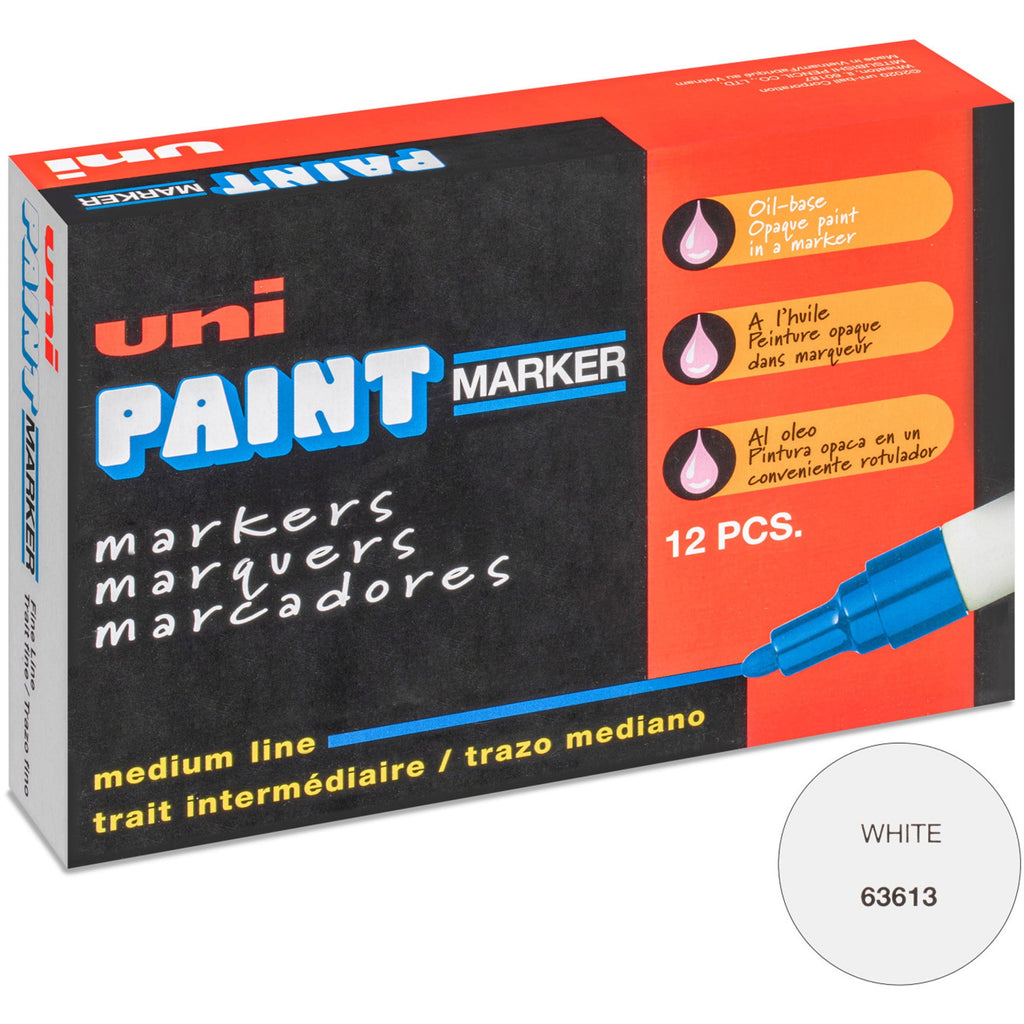 uni-ball, UBC63613DZ, Uni-Paint PX-20 Oil-Based Medium Point Marker, 12 / Dozen