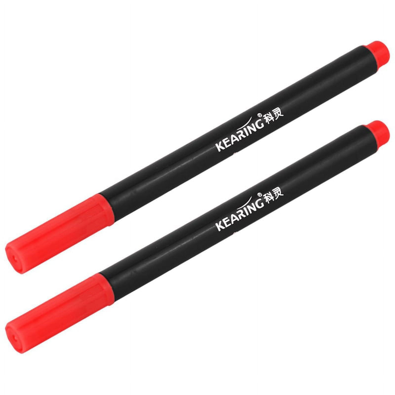 2 x Fabric Marker Permanent Colors for DIY Textile Clothes T-Shirt Shoes Red
