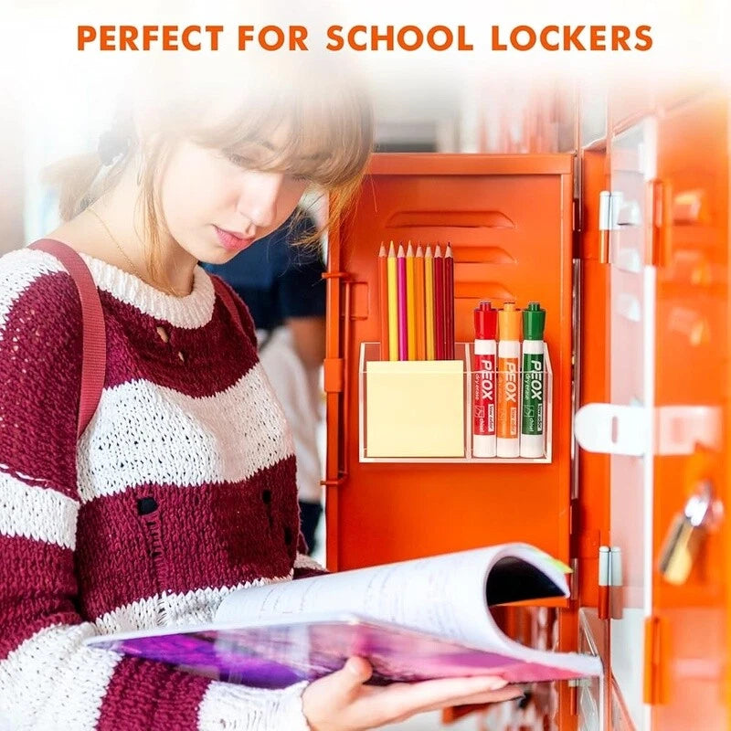 Magnetic Dry Erase Marker Holder Non-Slip Acrylic Desk Organizer Pen Storage New