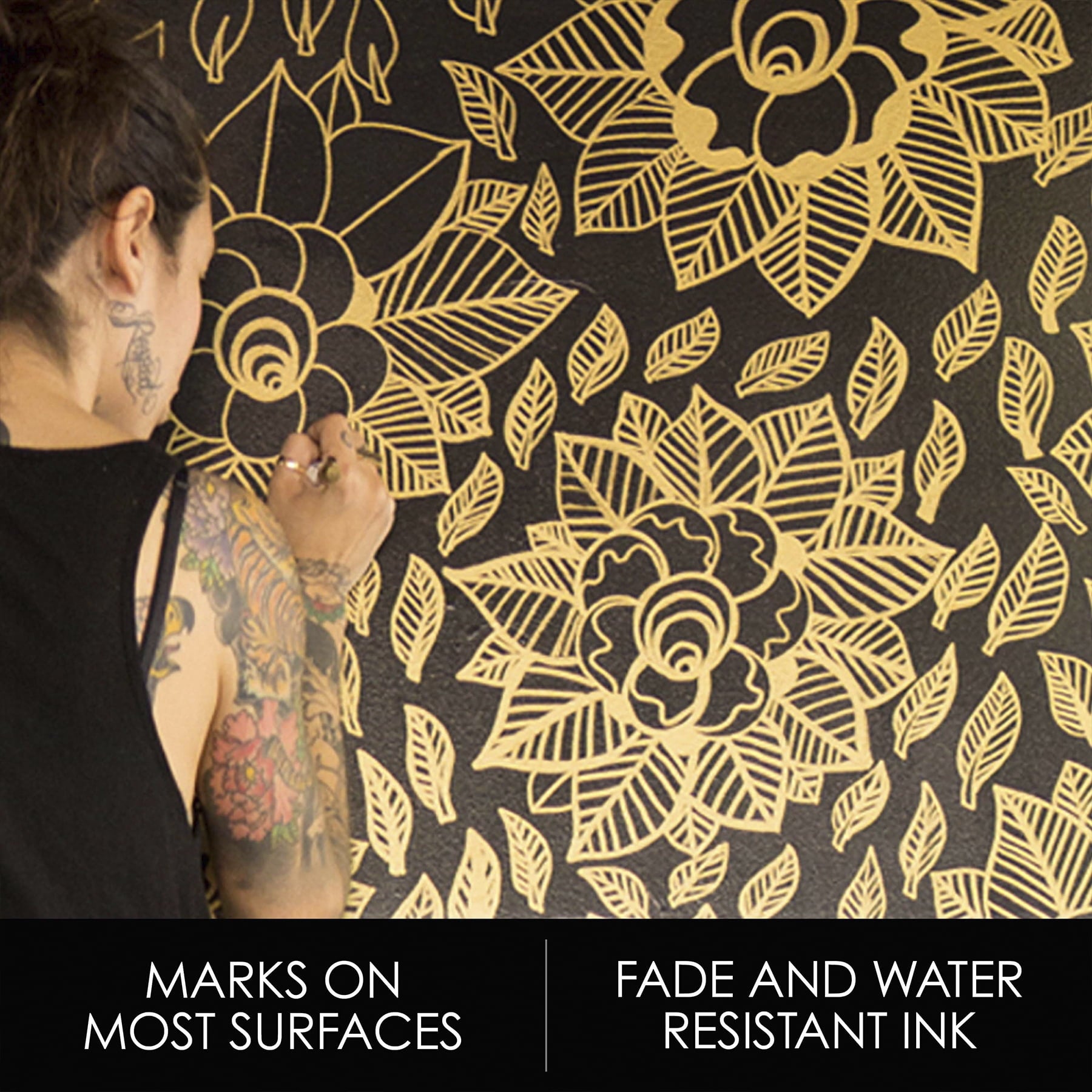 Sharpie Metallic Permanent Markers, Chisel Tip, Assorted Colors, 3 Count