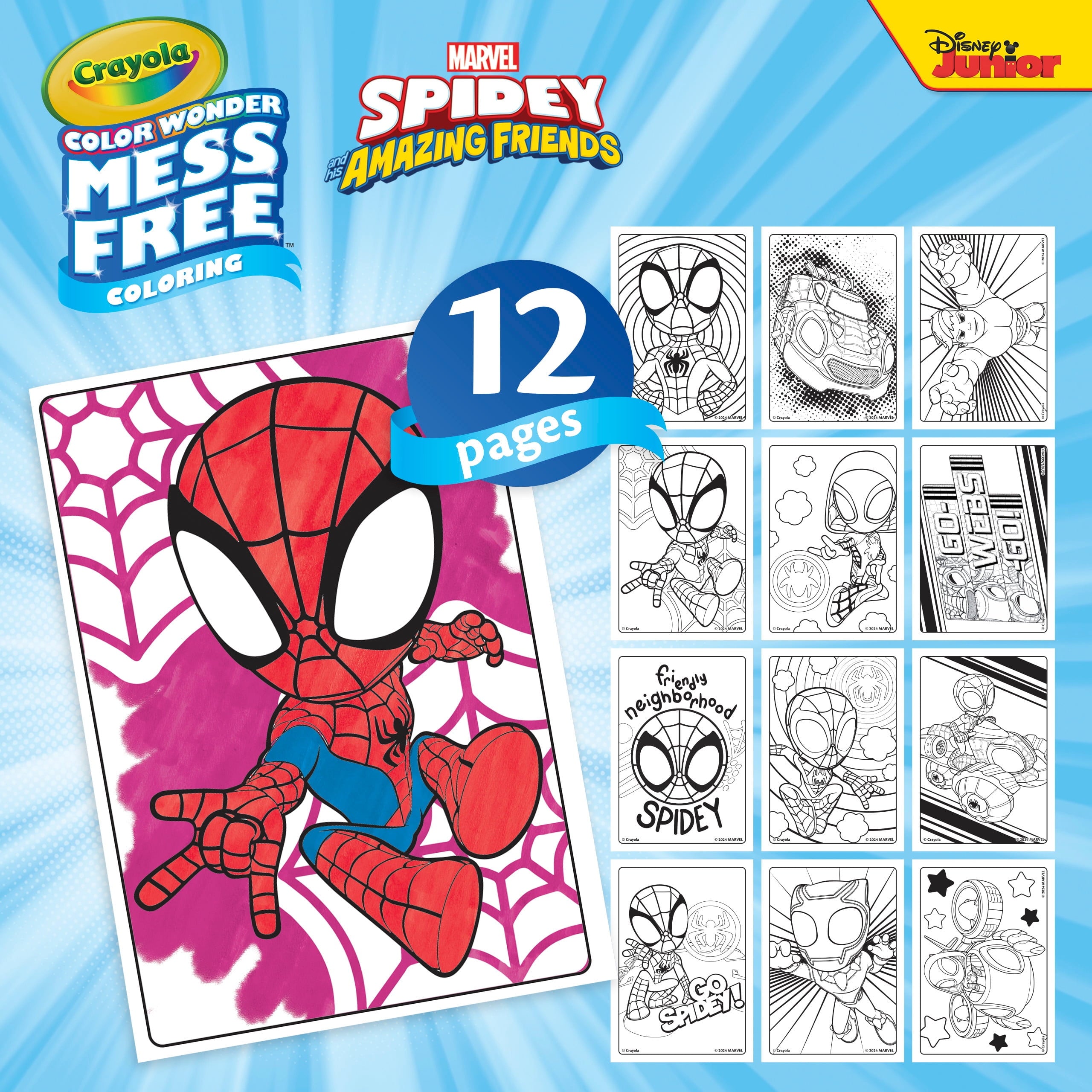Crayola Color Wonder Spidey & His Amazing Friends Mini Box Set, Toddler Craft, Spiderman Gift for Kids, 3+
