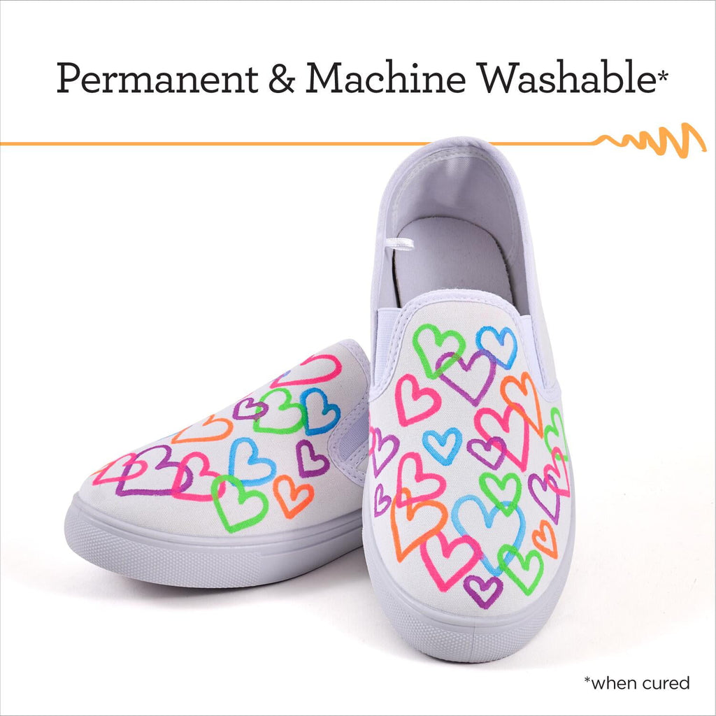 Apple Barrel Multi-Surface Medium Tip Paint Pens Set, Neon, 5 pc