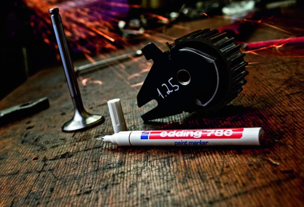 Edding 780 Extra Fine Paint Marker - White - Pack of 10