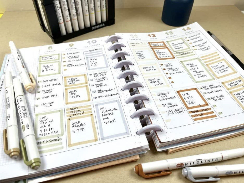 Zebra Pen Mildliner Double-Ended Creative Highlighter Set, Neutral Palette 10-Pack