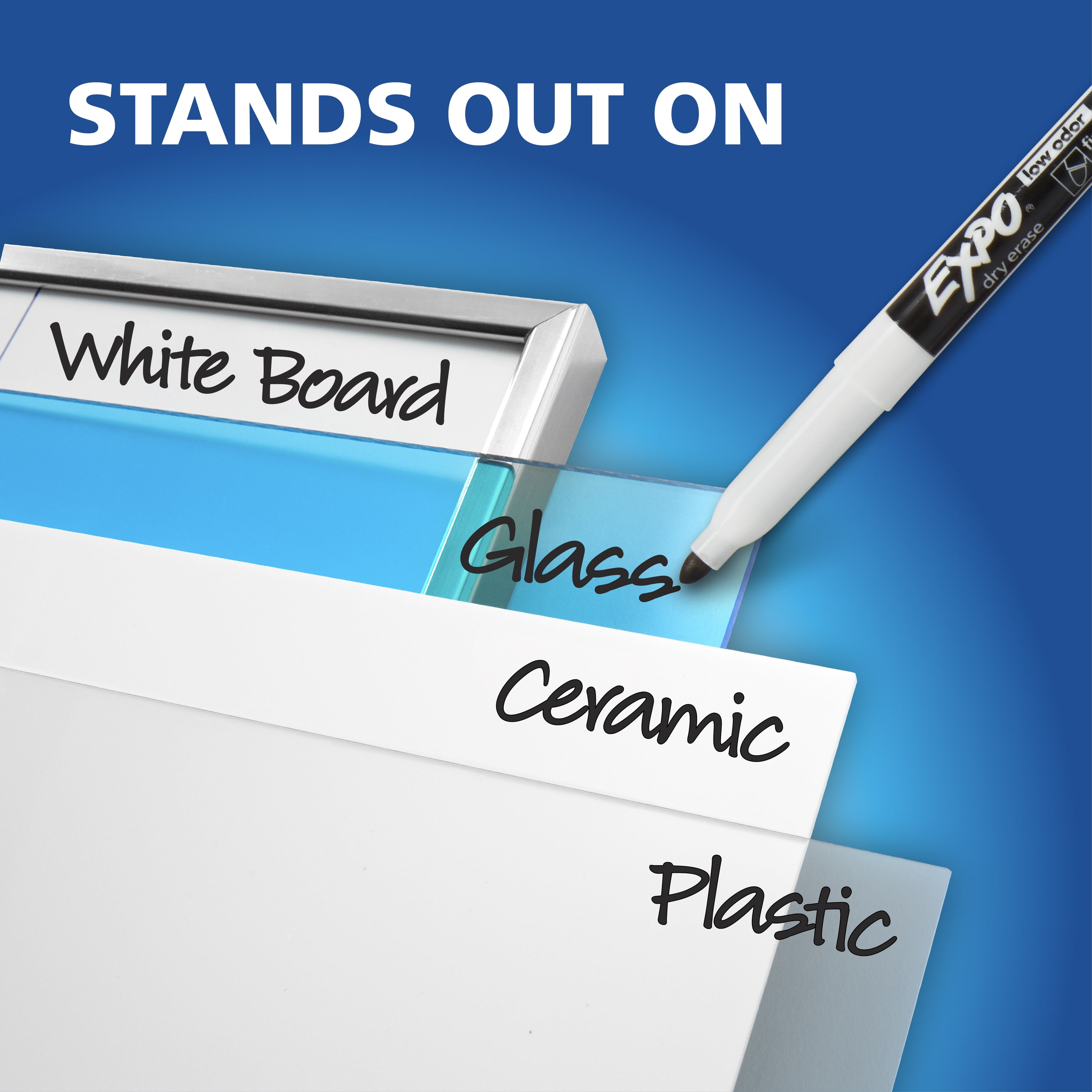 EXPO Dry Erase Markers Kit, Includes Eraser, 7 Count