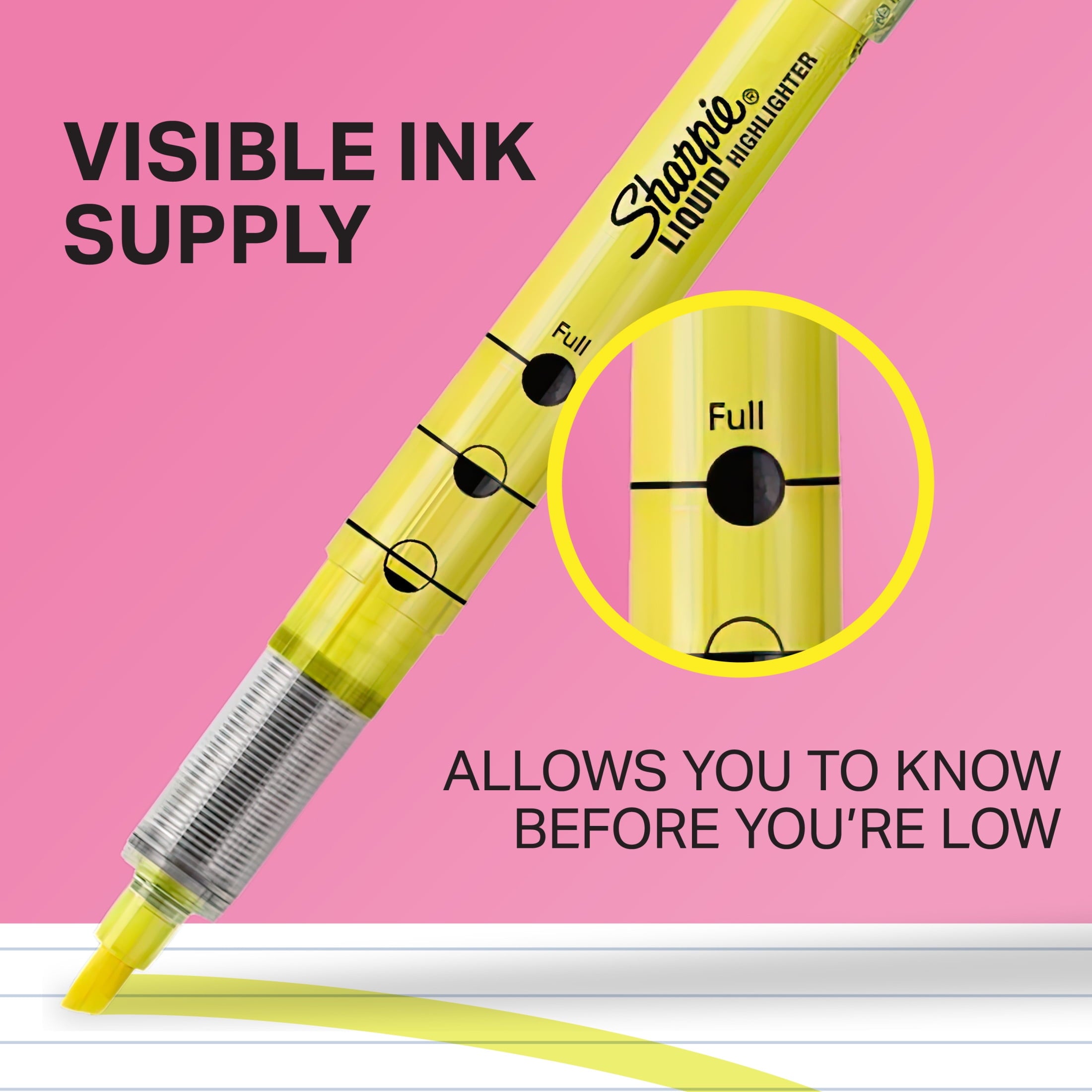 Sharpie Liquid Highlighter, Chisel Tip Highlighters, Assorted Colors, 5 Count