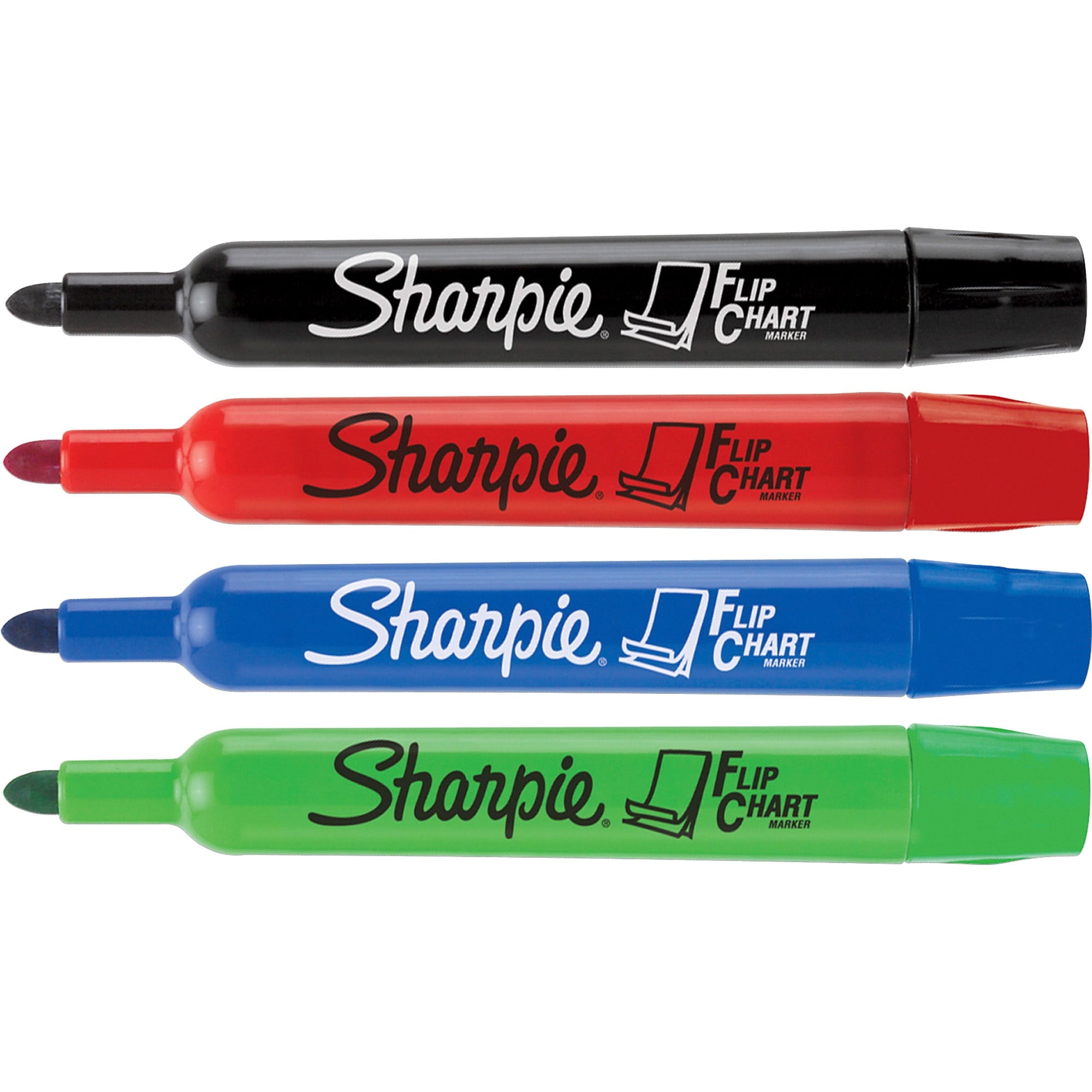 Sharpie Bullet Point Flip Chart Markers, Assorted, 4 Count