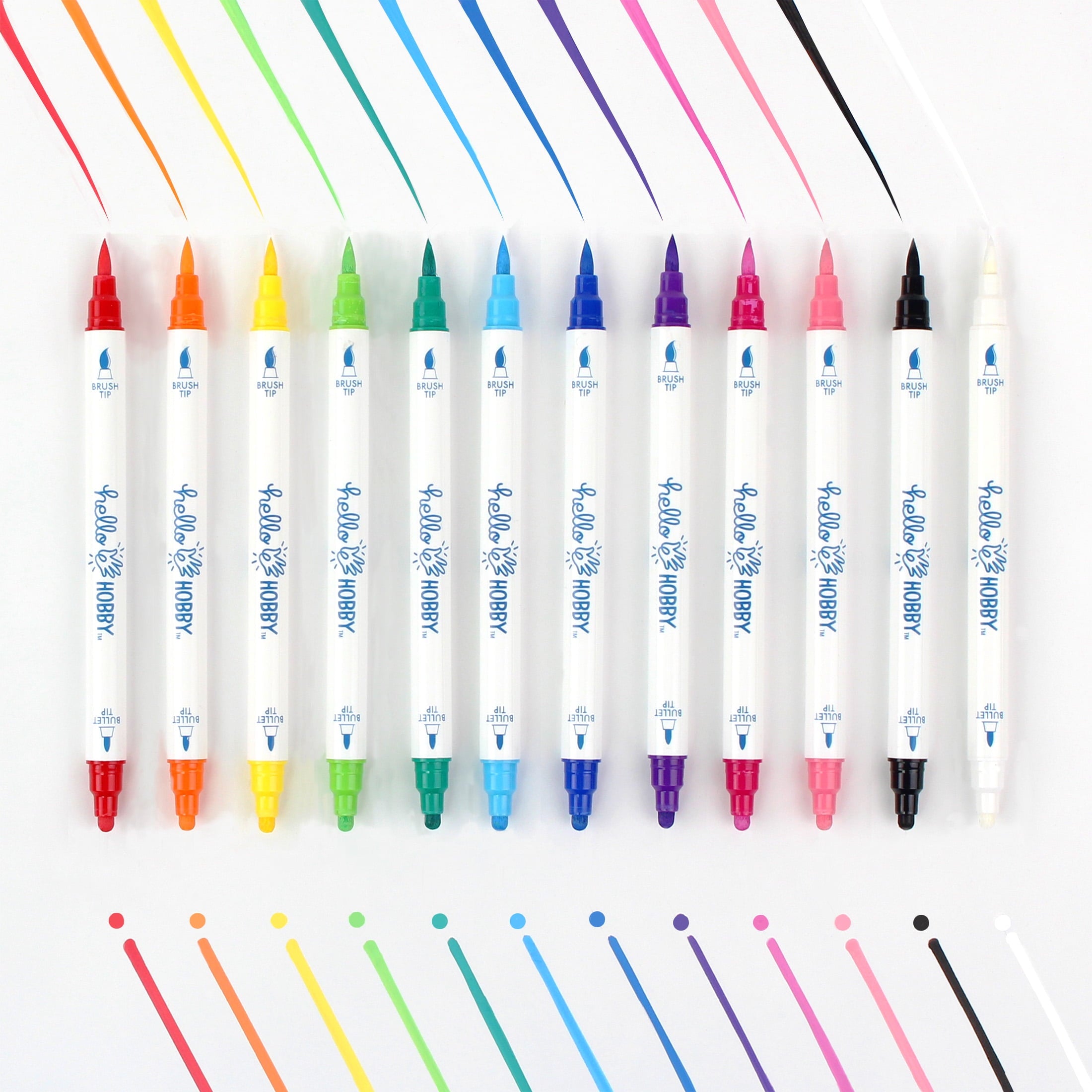 Hello Hobby  Detail Acrylic Paint Markers, 12 Count